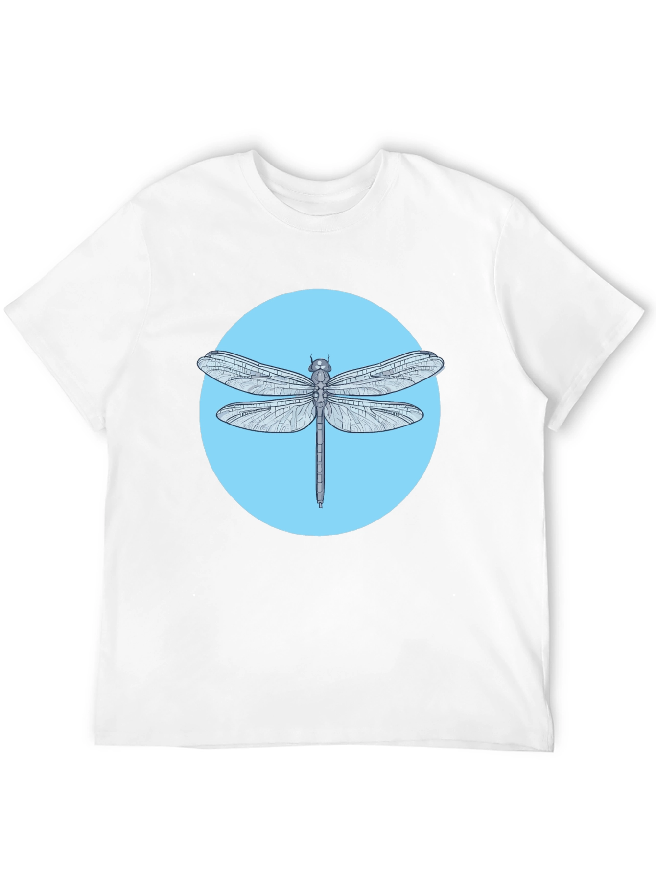 Black Dragonfly Graphic Tee - Black Cotton Blend view 12