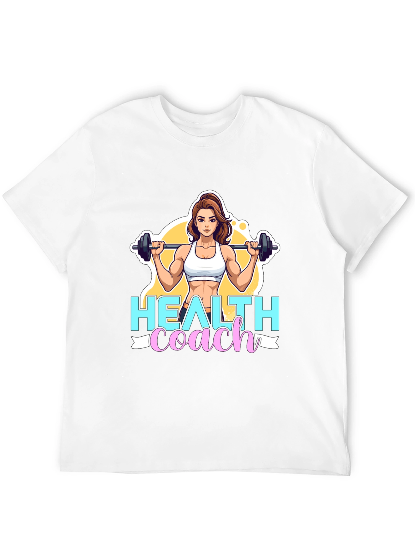 Black Health Coach Graphic Tee - Fitness Motivation view 12