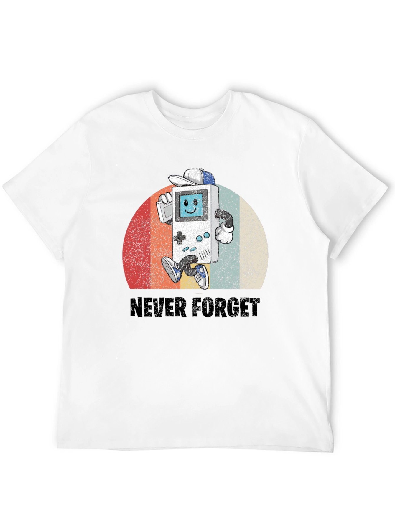 Black Retro Gamer T-Shirt - Never Forget view 12