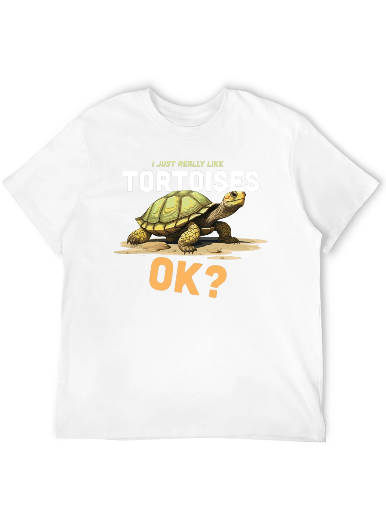 Black Tortoise Lover T-Shirt - 'I Just Really Like Tortoises' view 12