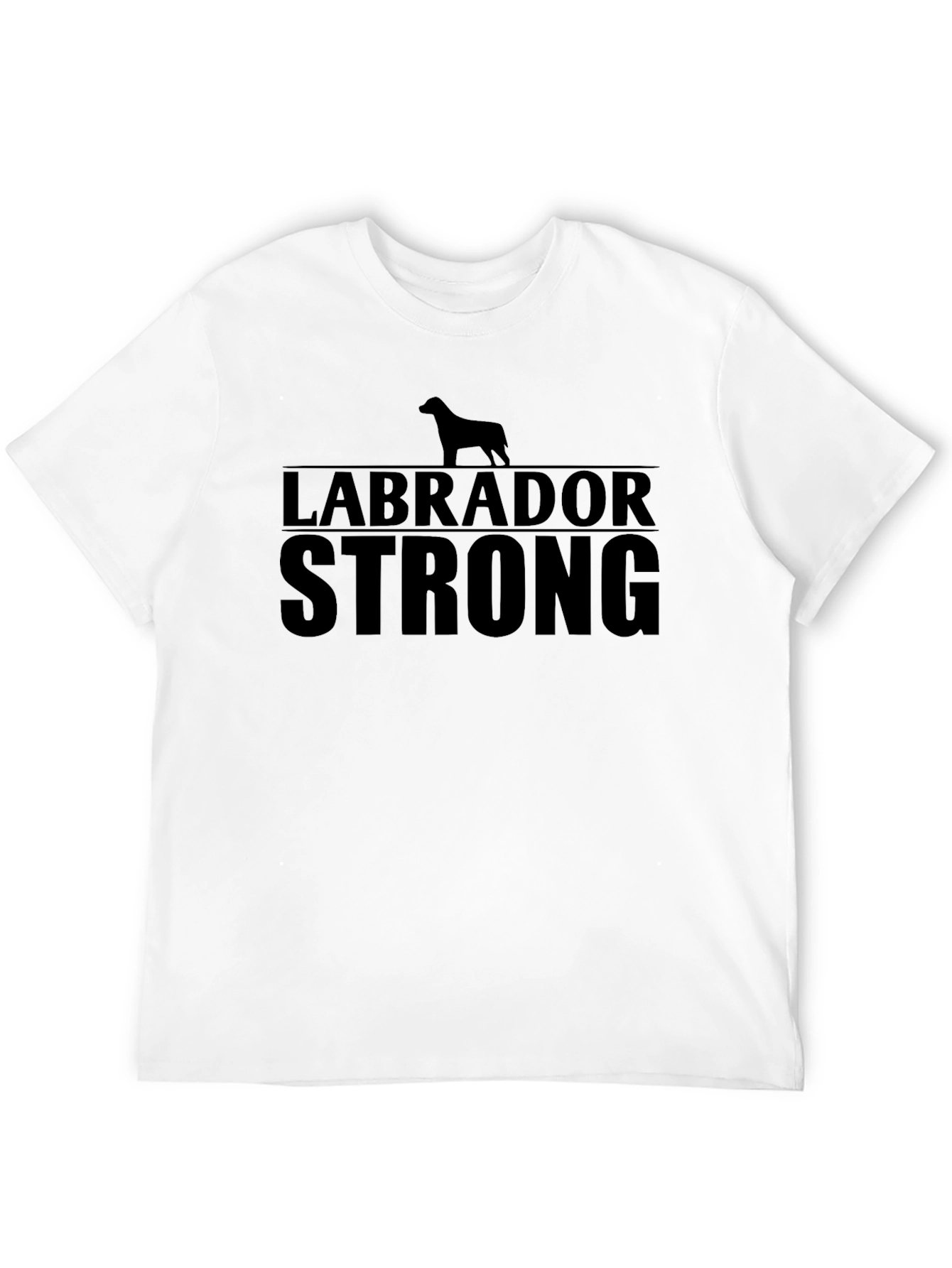 Black Labrador Strong Black Graphic Tee view 12