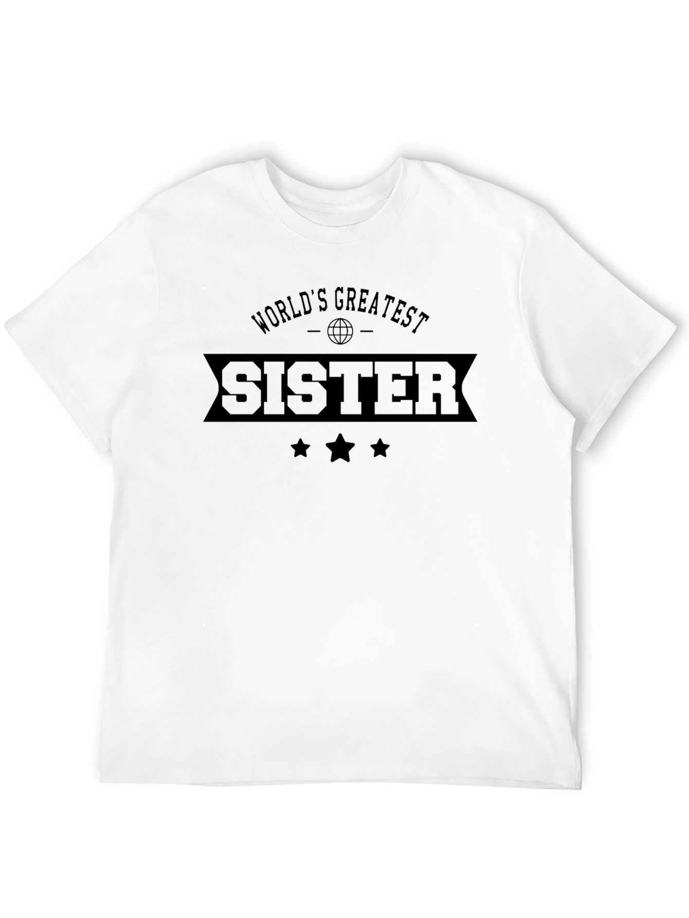 Black World's Greatest Sister Black T-Shirt view 12
