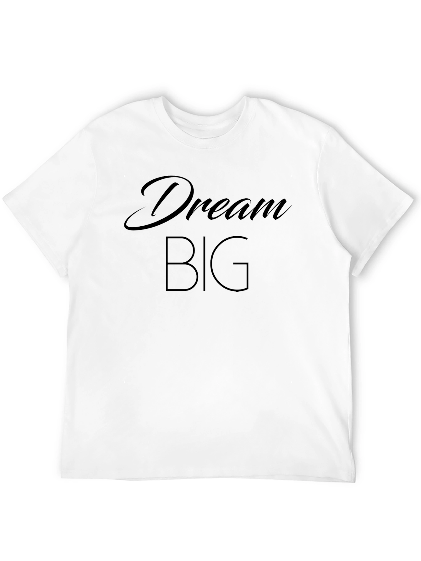 Black Dream Big Graphic Tee - Soft & Comfortable Men's T-Shirt view 12