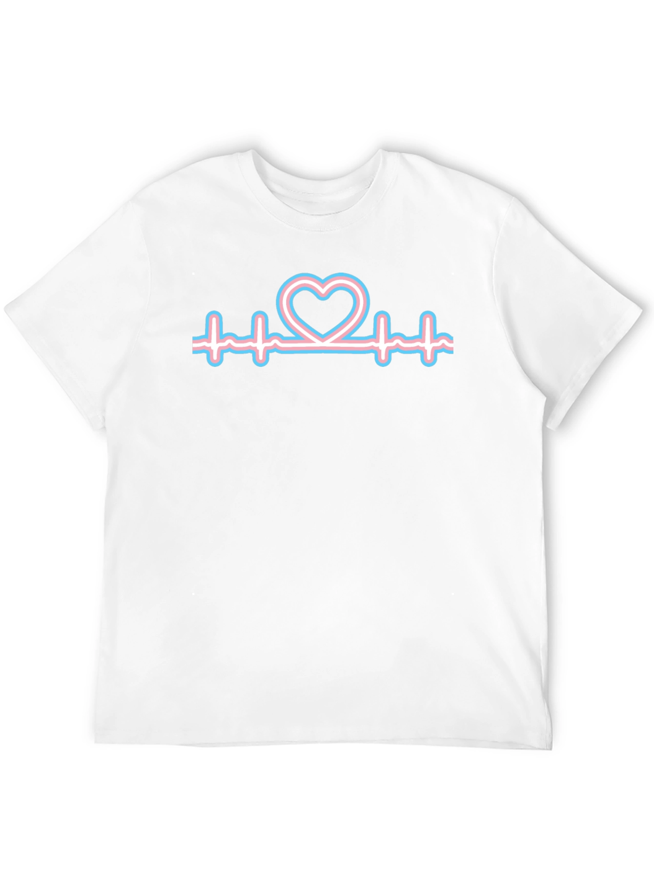 Black Transgender Heartbeat T-Shirt view 12