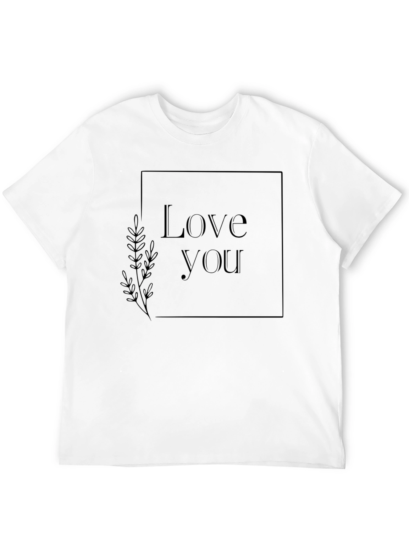 Black Love You Graphic Tee - Stylish Black Cotton T-Shirt view 12
