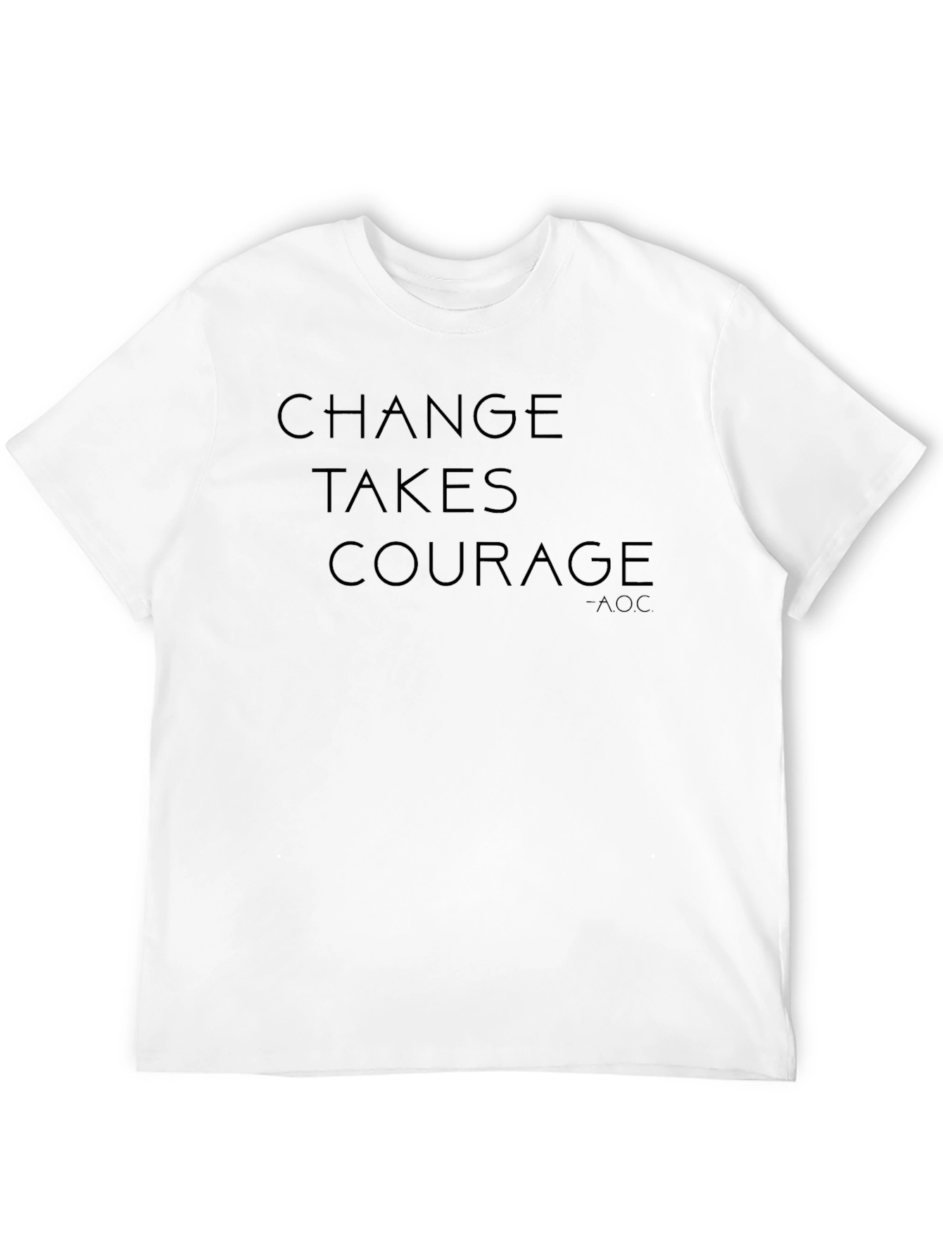 Black Change Takes Courage Black T-Shirt view 12
