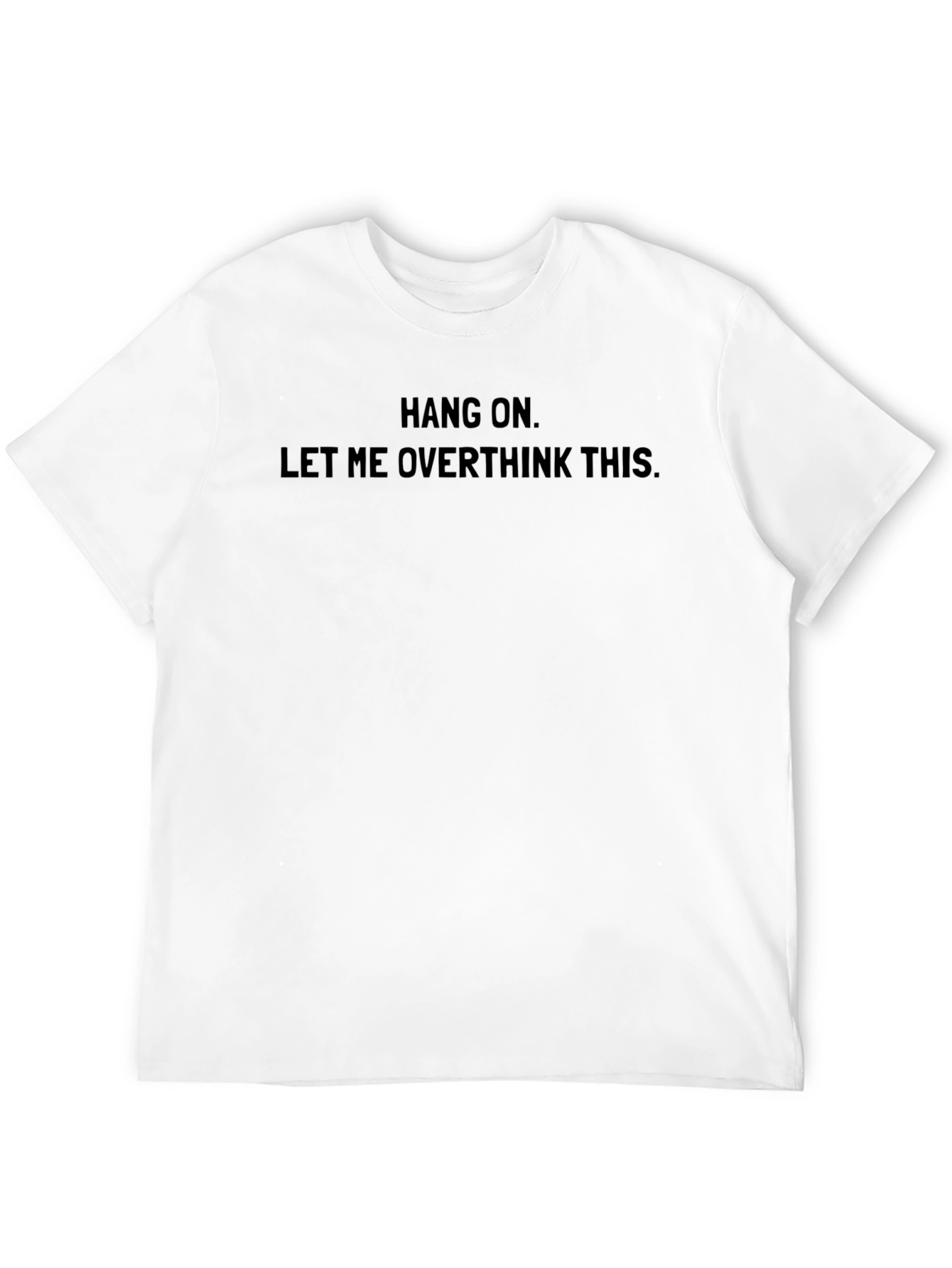 Black Hang On Overthink T-Shirt view 12