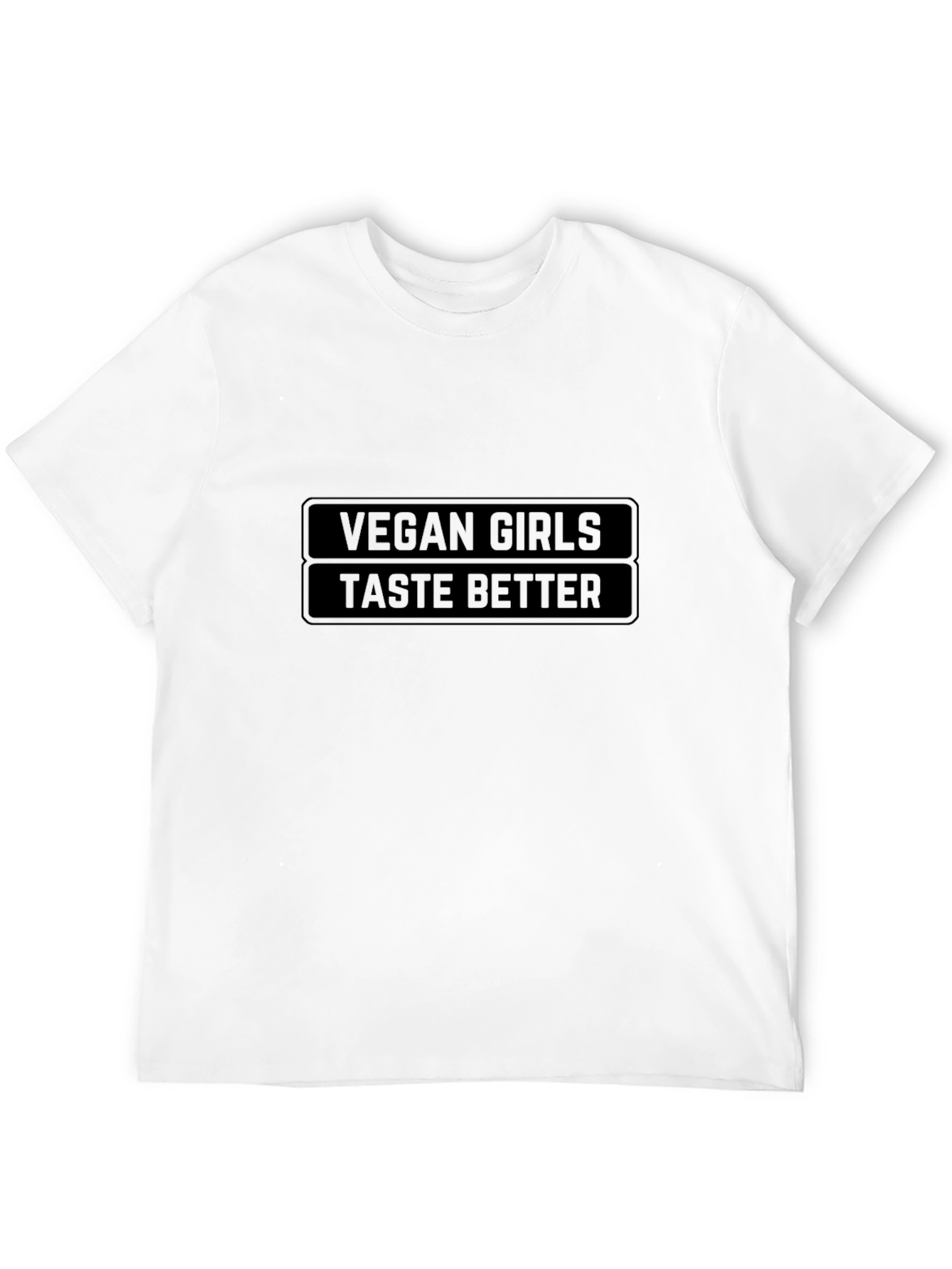 Black Vegan Girls Taste Better Black Tee view 12