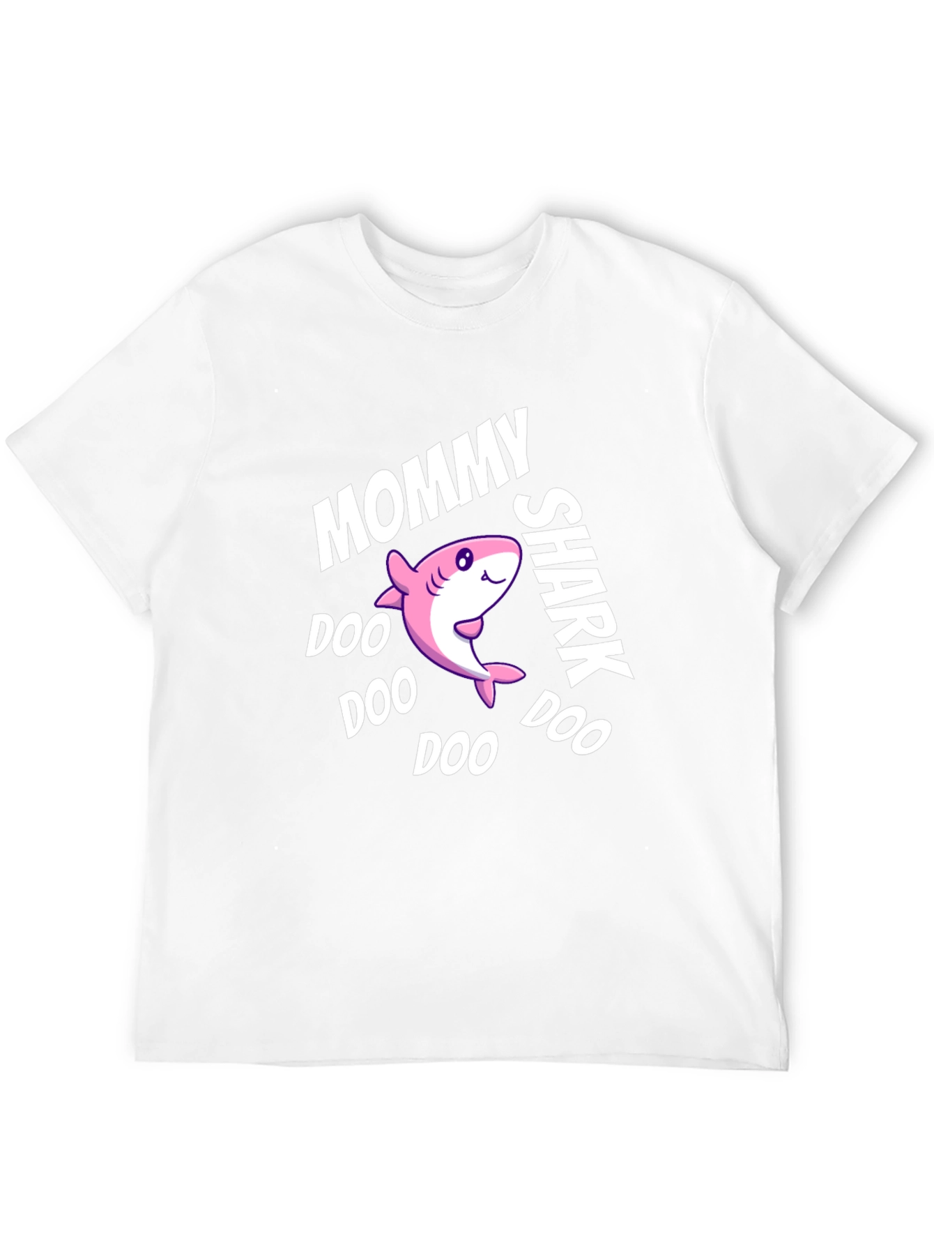 Black Mommy Shark Doo Doo Doo Black Graphic T-Shirt view 12