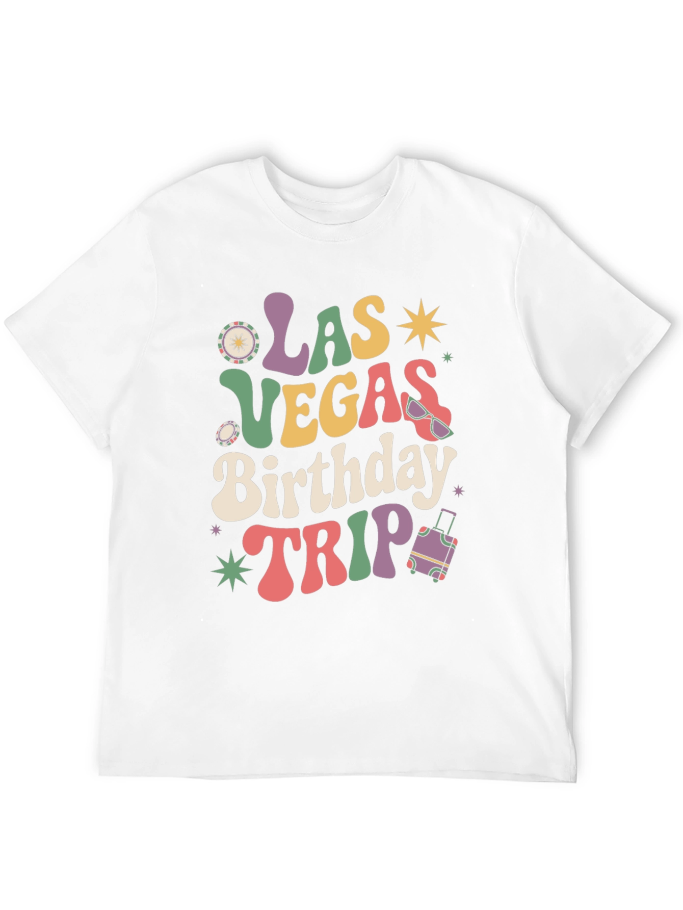 Black Las Vegas Birthday Trip Graphic Tee view 12