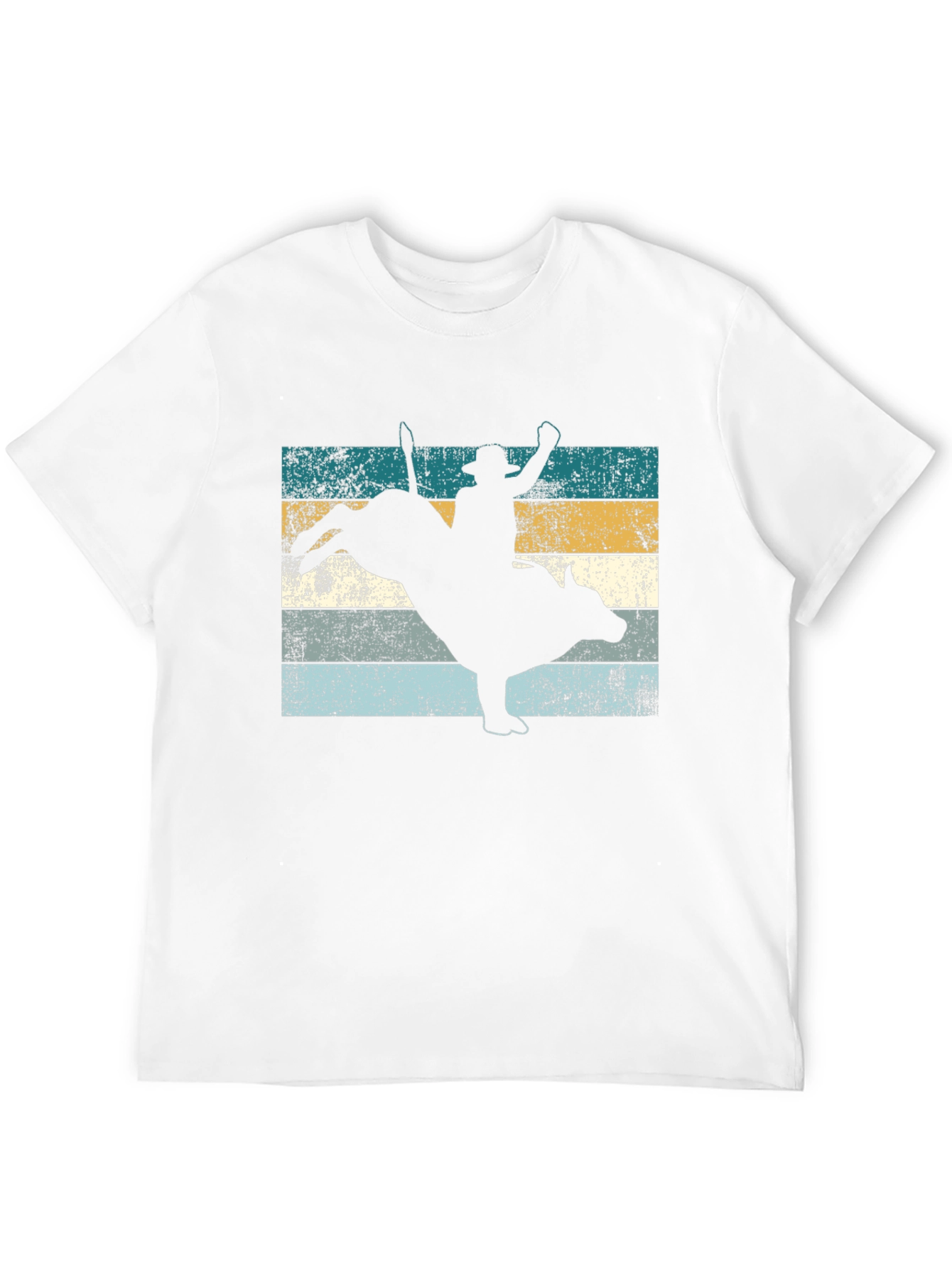 Black Vintage Rodeo Bull Rider T-Shirt view 12