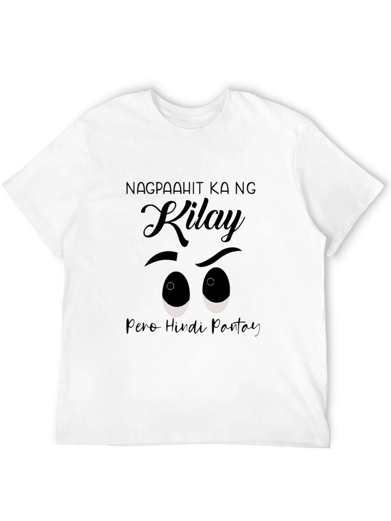 Black Funny "Kilay" Eyebrow T-Shirt - Filipino Humor Tee view 12