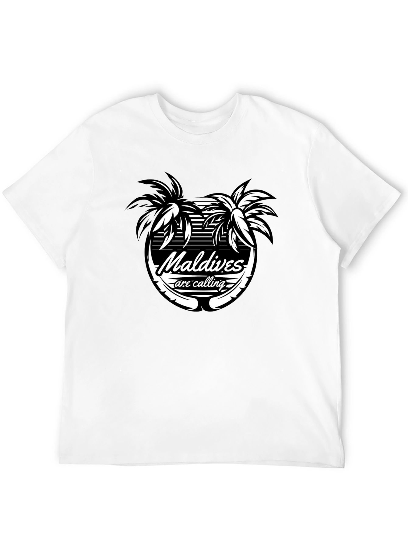 Maldives Are Calling Black T-Shirt - 12