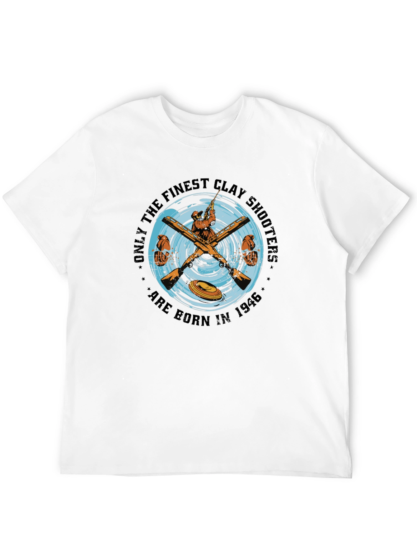Black Finest Clay Shooters Born in 1946 T-Shirt view 12