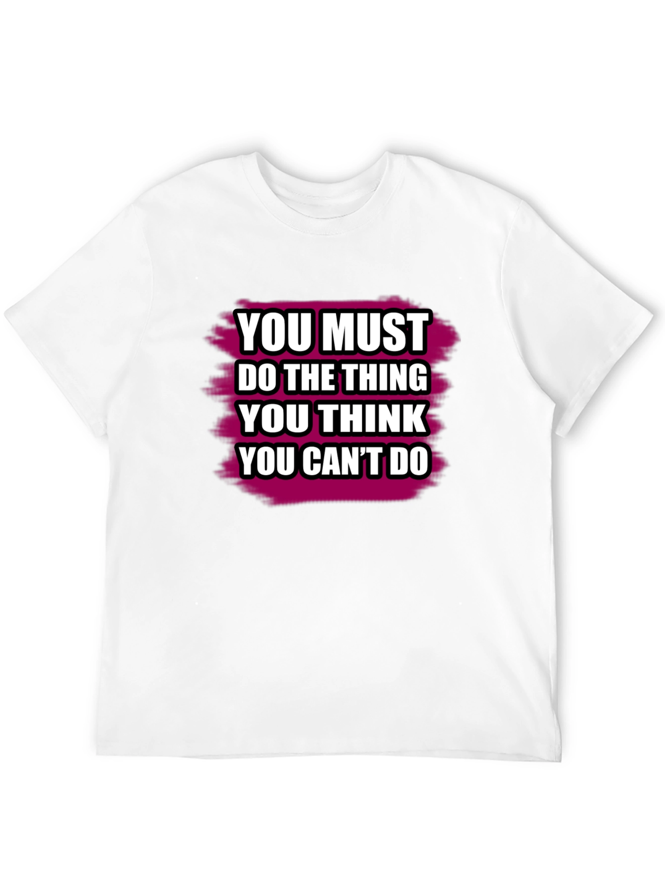 Black Motivational Quote T-Shirt - You Can Do It! view 12