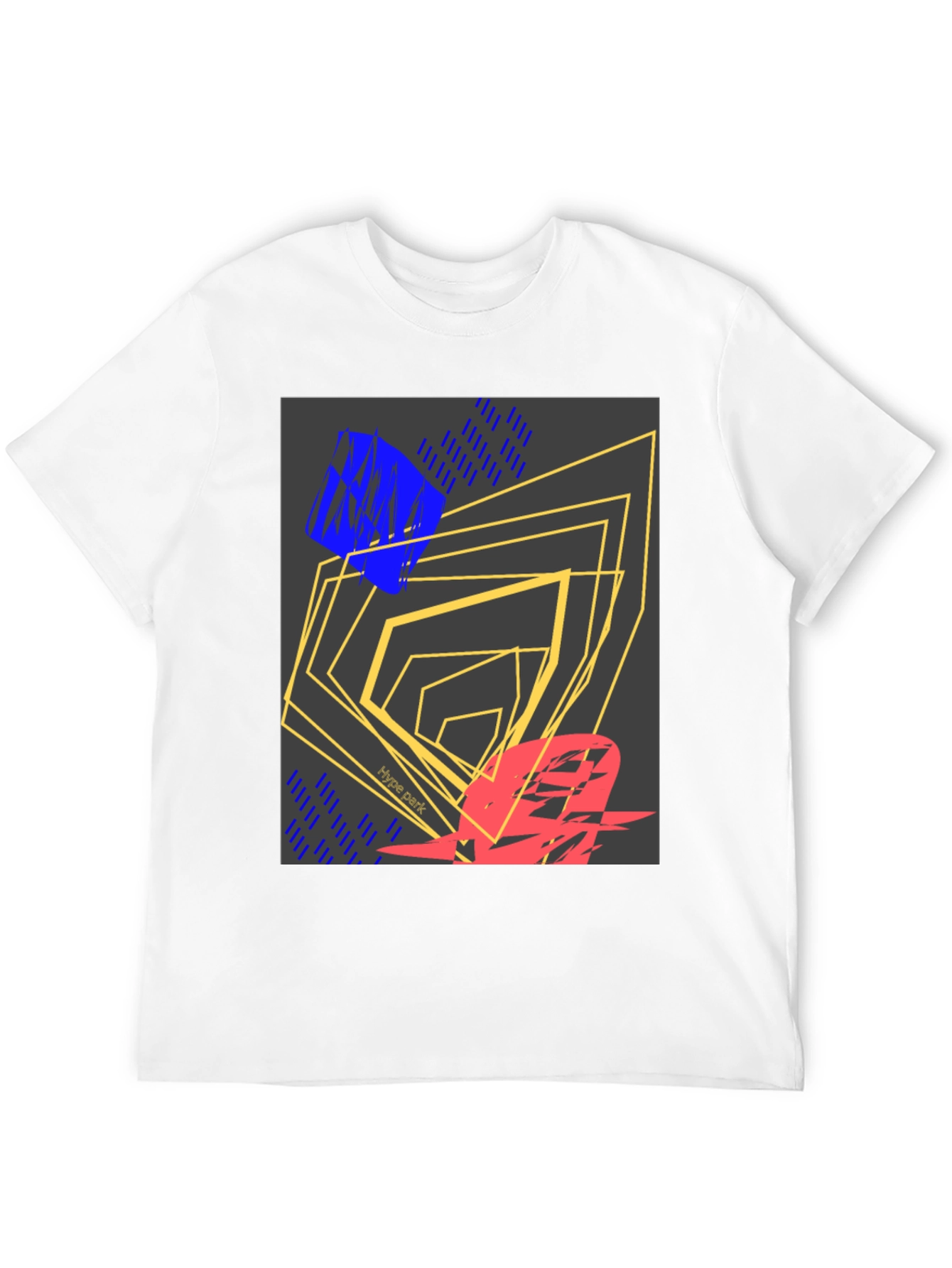 Black Abstract Graphic Print Black T-Shirt view 12