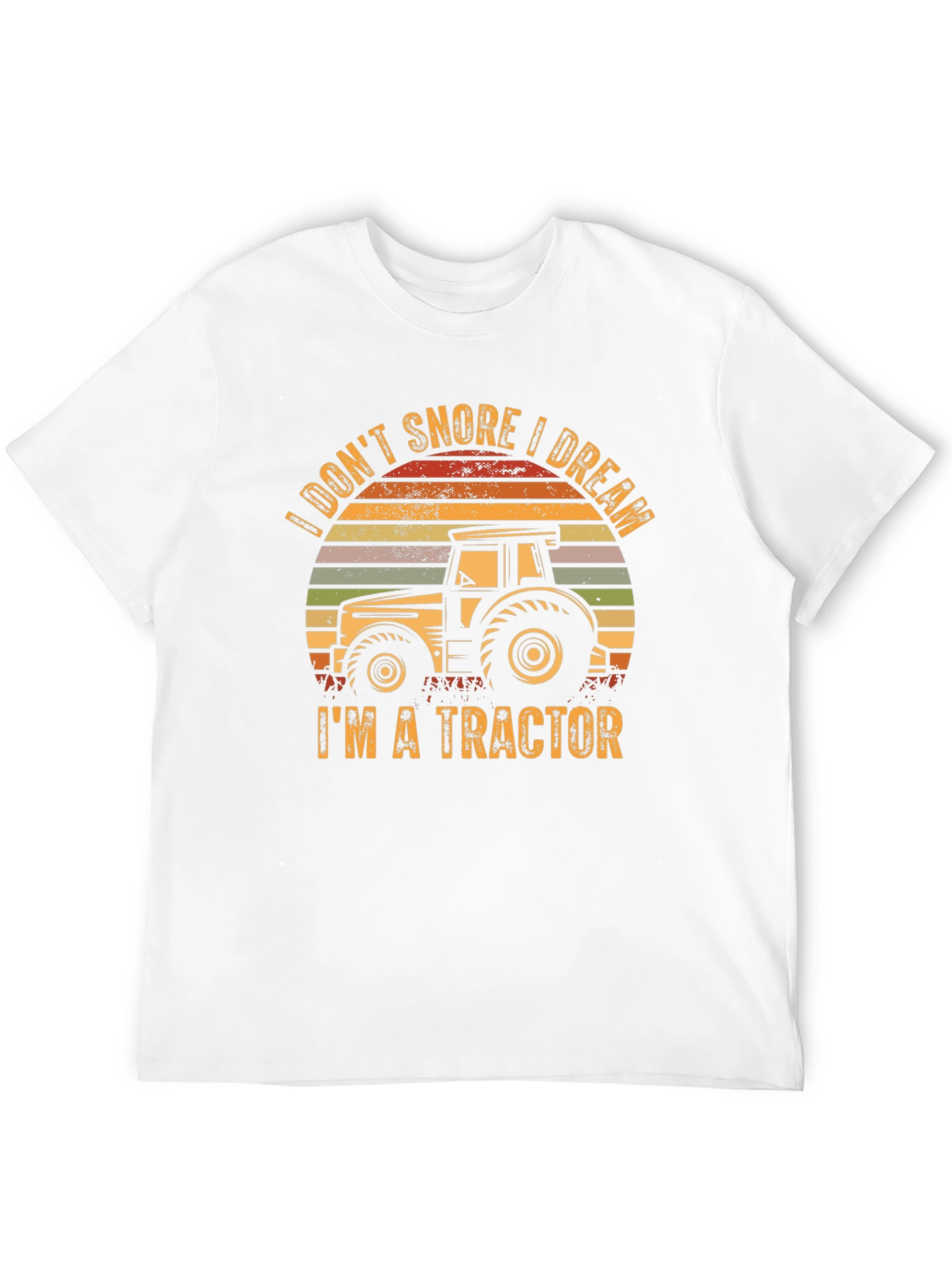 Black I Don't Snore I Dream I'm A Tractor Tee view 12