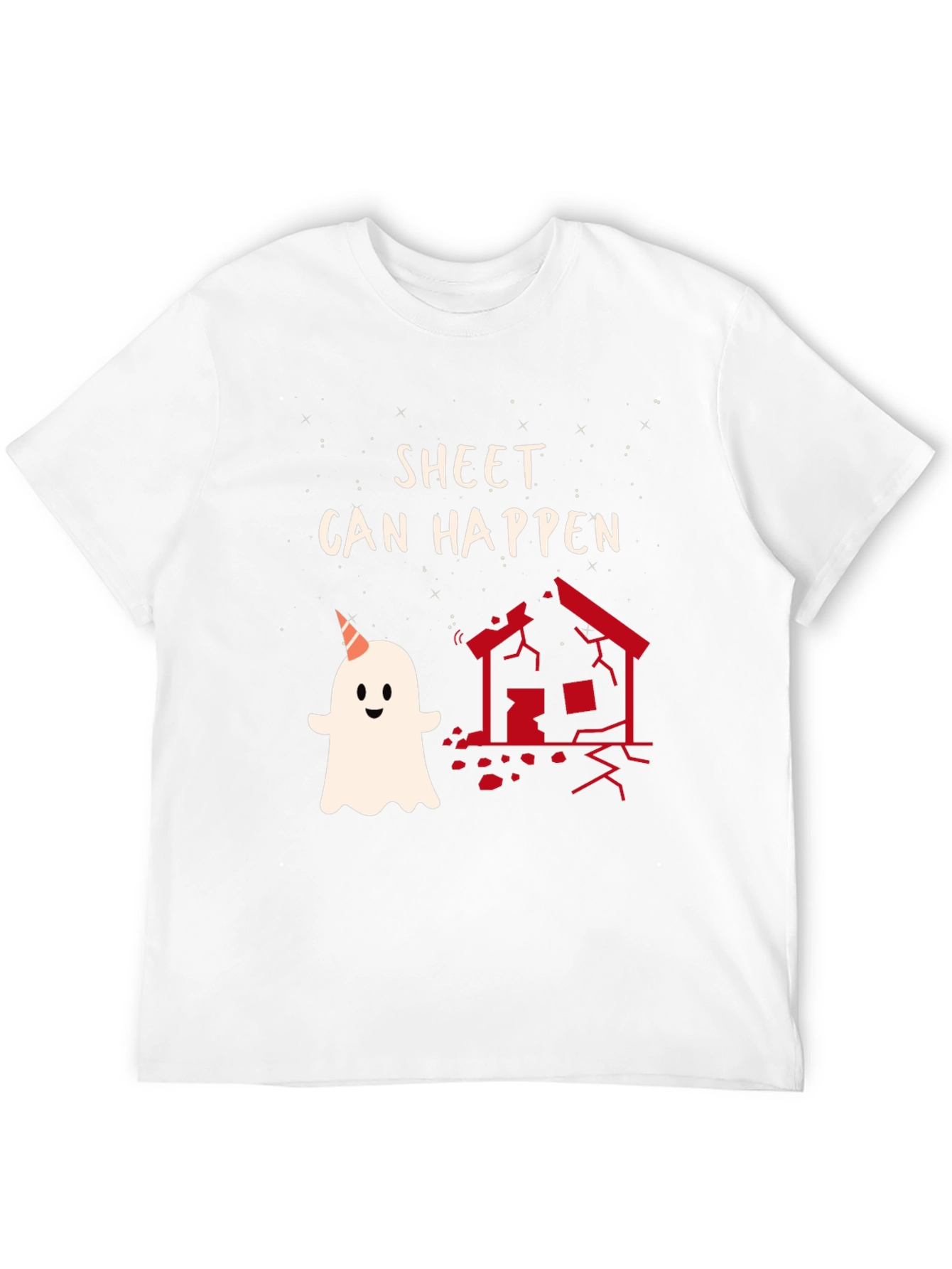 Black Sheet Can Happen Funny Ghost T-Shirt view 12