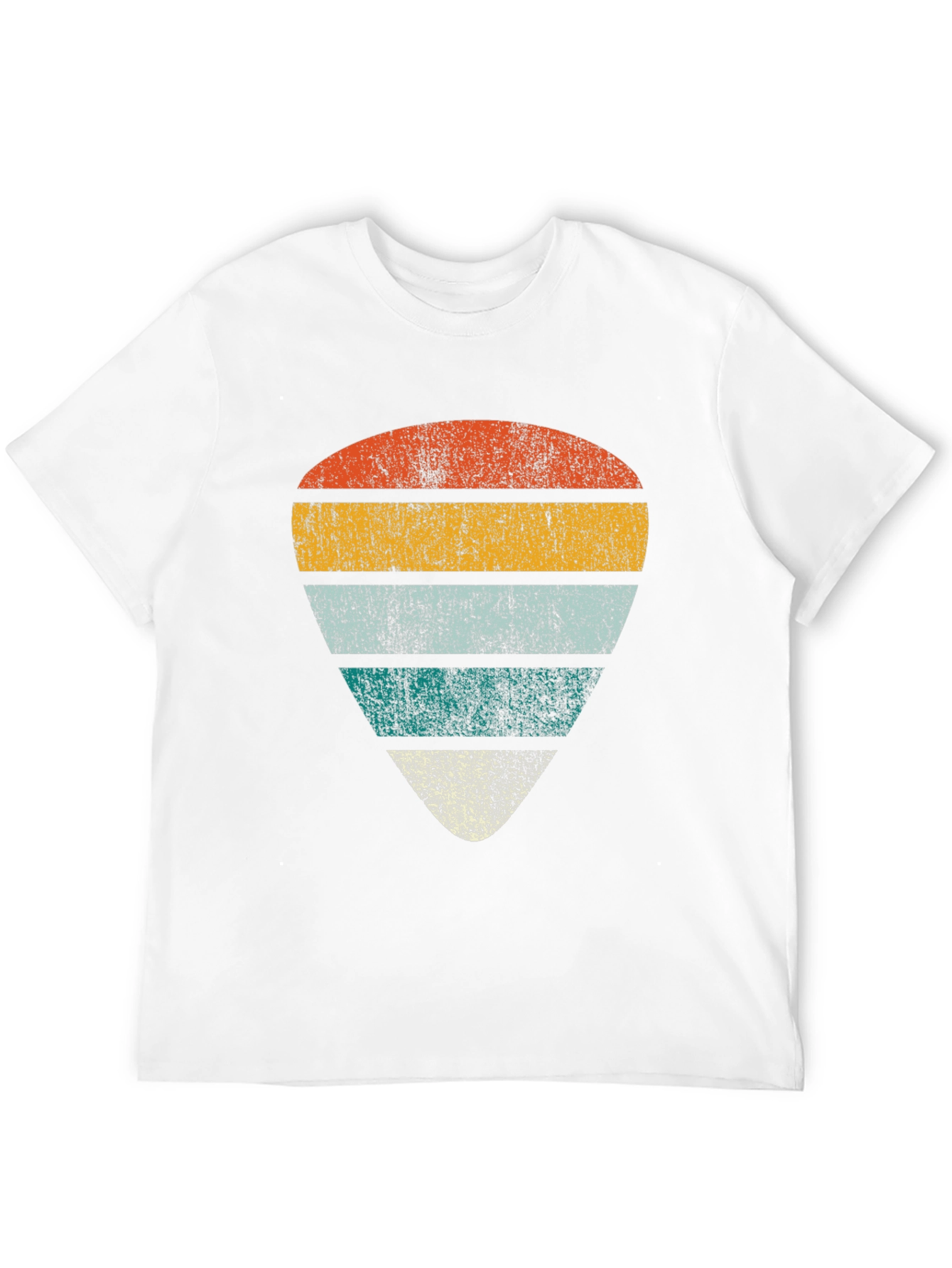 Black Retro Guitar Pick Graphic Tee - Black view 12