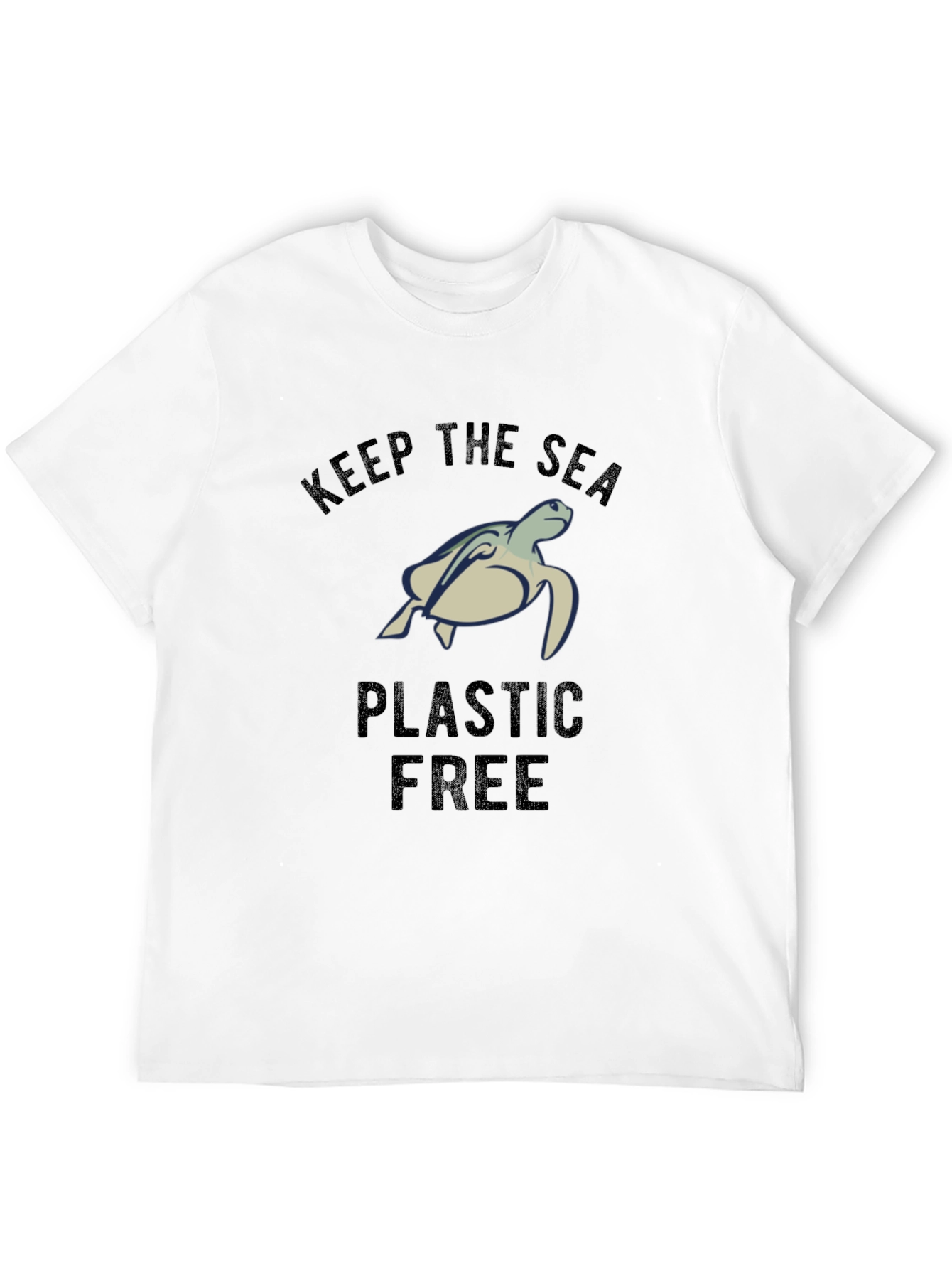 Black Keep The Sea Plastic Free T-Shirt view 12