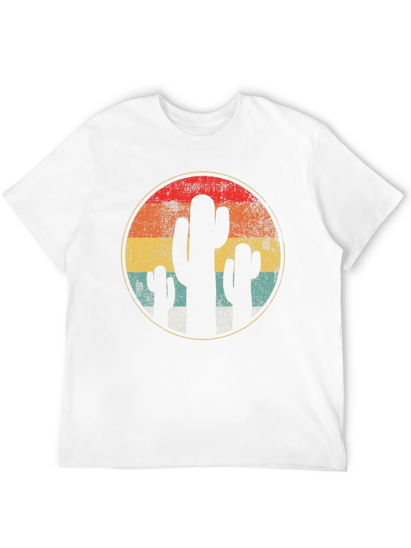 Black Retro Cactus Graphic Tee - Desert Vibes view 12