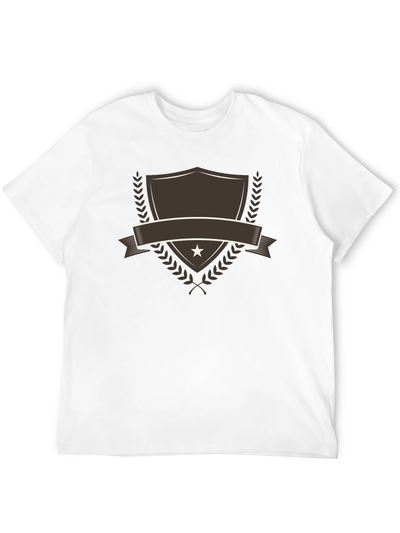 Black Emblem Shield Graphic Tee - Stylish Casual Shirt view 12