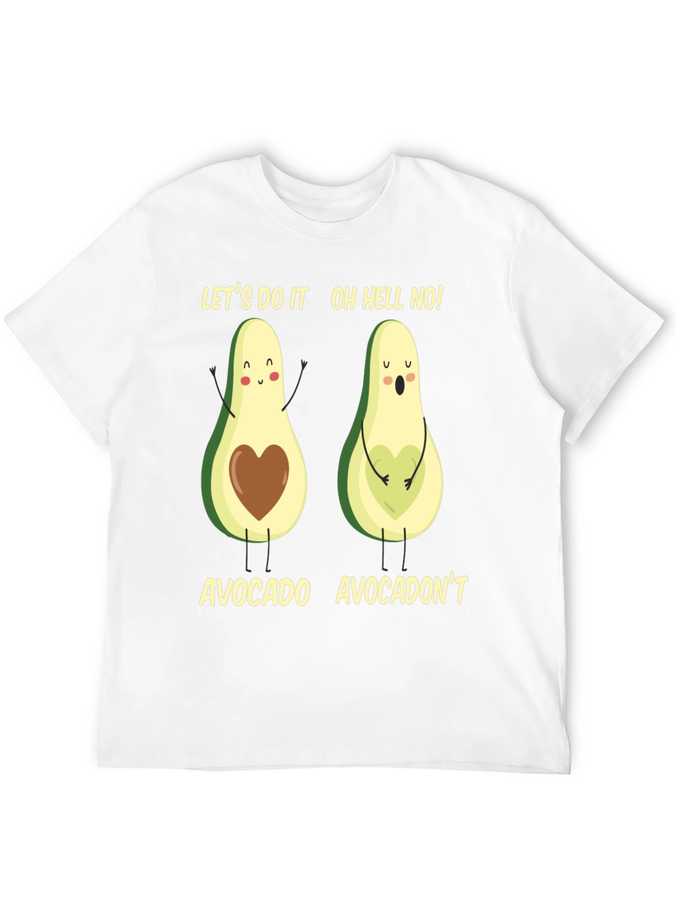 Black Avocado Pun T-Shirt: Let's Do It! Avocadon't! view 12