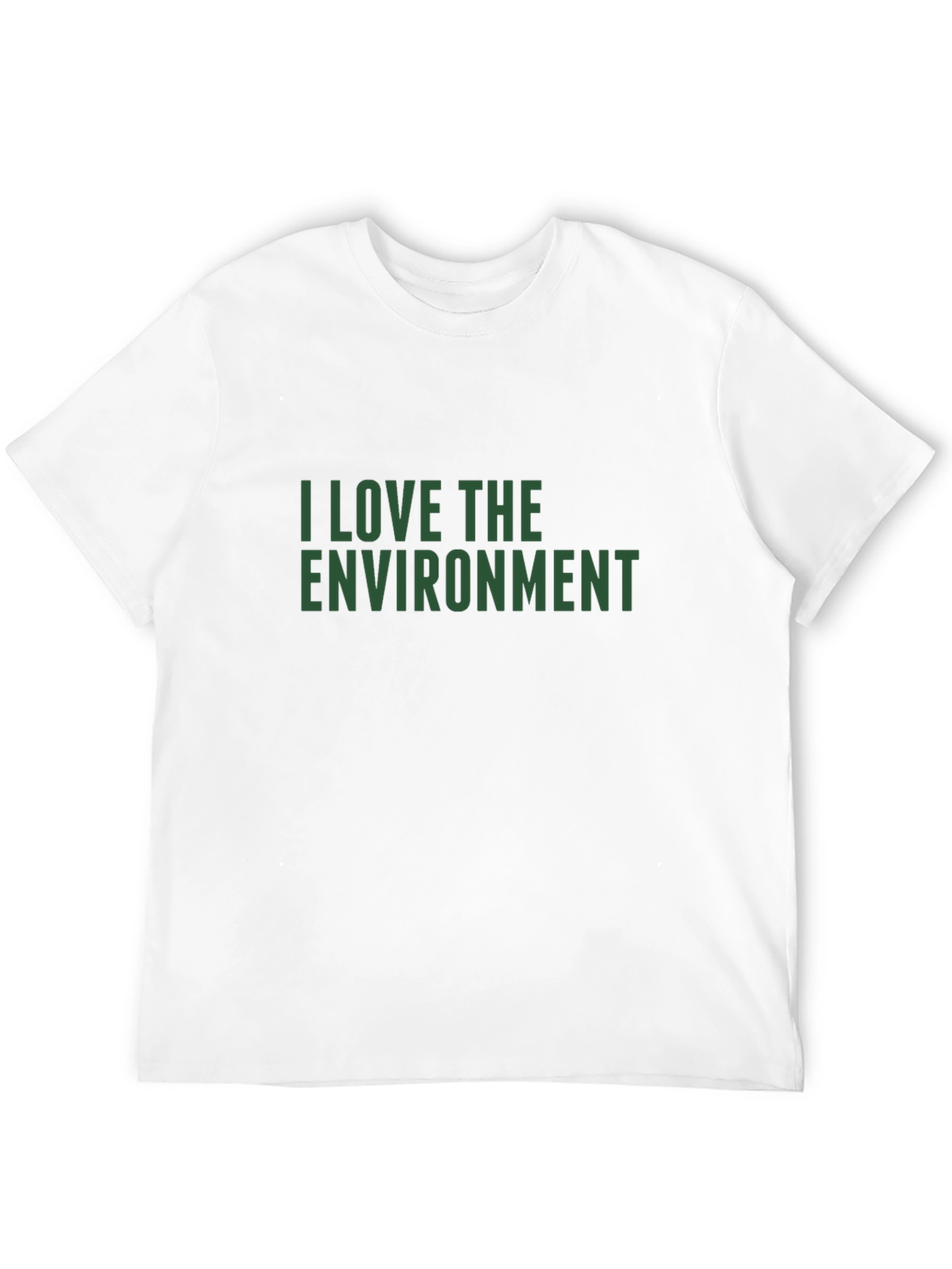Black Eco-Friendly 'I Love the Environment' Black T-Shirt view 12