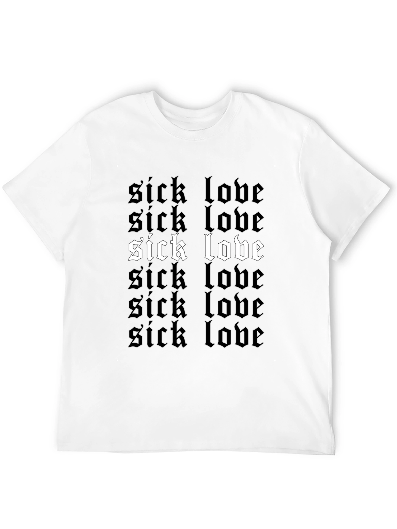 Black Sick Lobe Graphic Tee - Trendy Gothic Style view 12