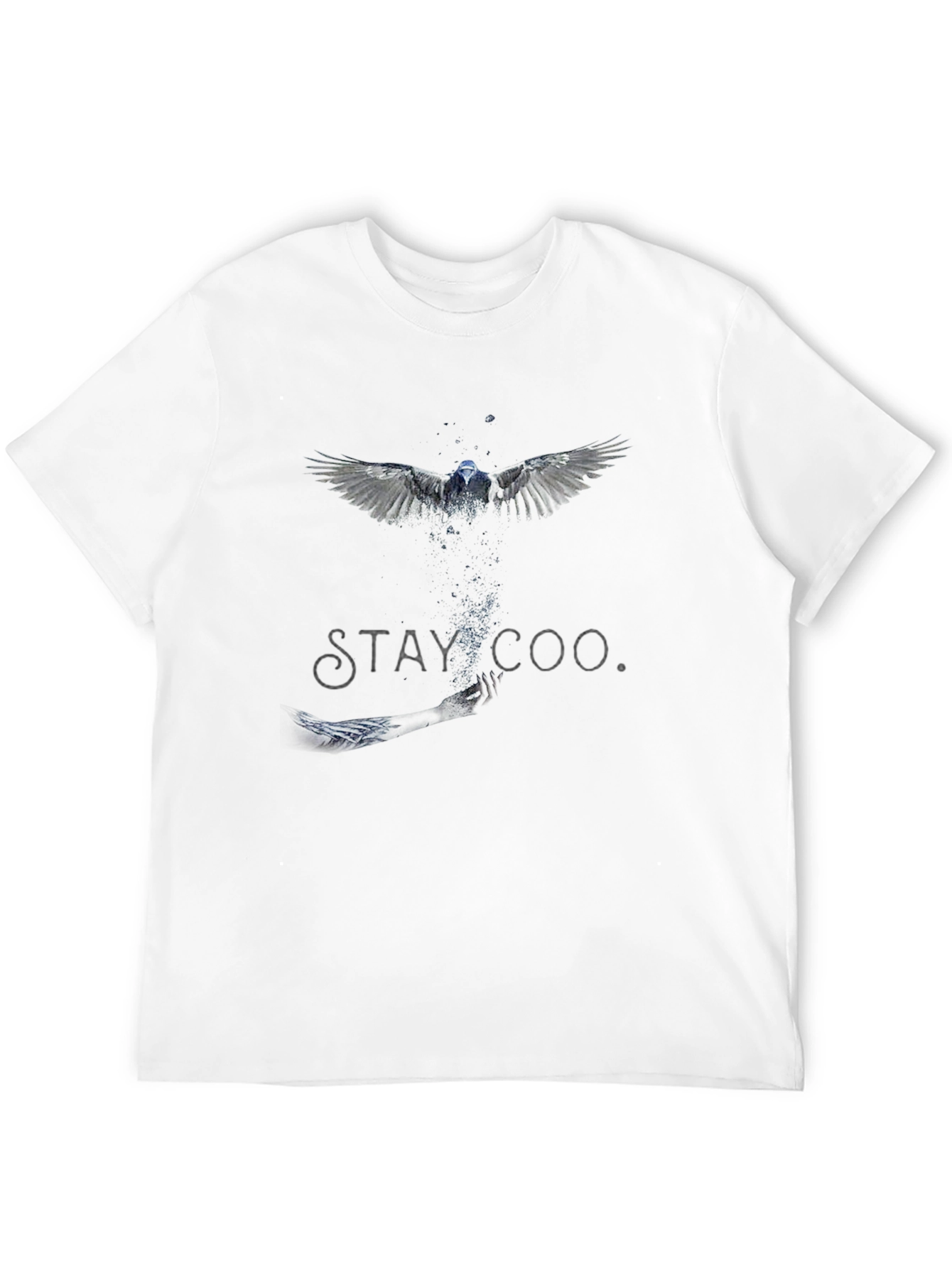 Black Stay Cool Bird Graphic Black T-Shirt view 12