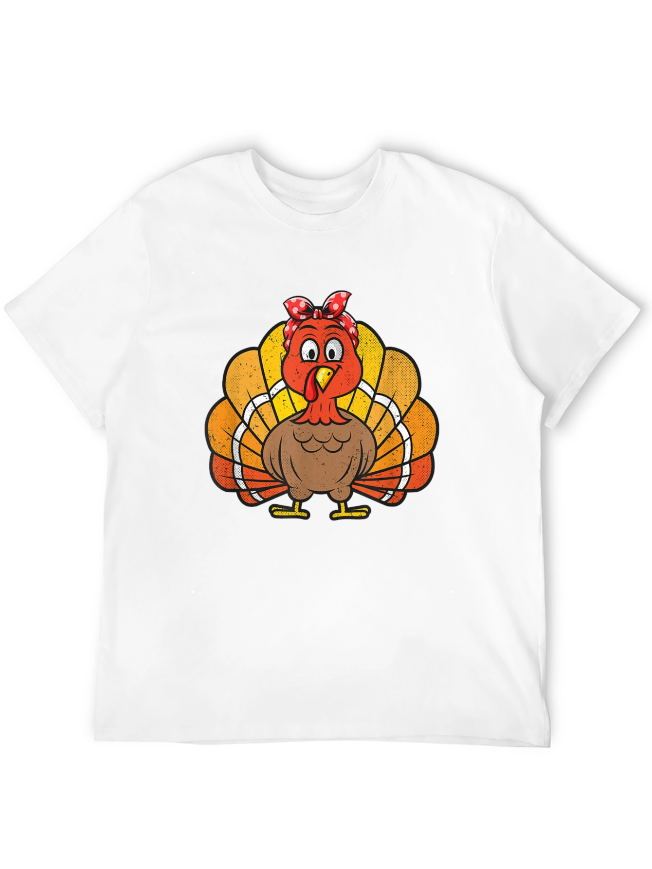 Black Thanksgiving Turkey Bandana T-Shirt view 12