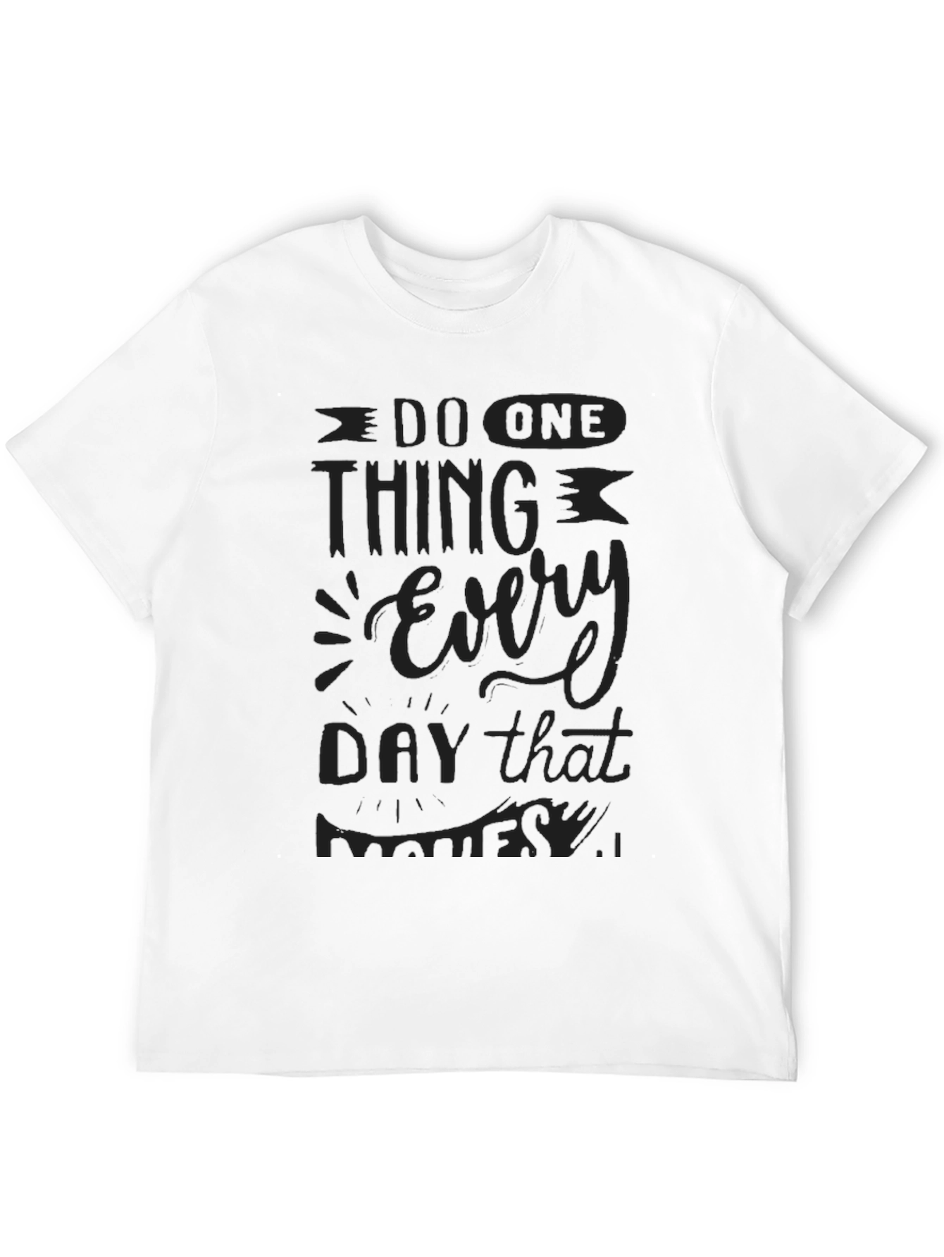 Black Inspirational Graphic Tee - Do One Thing Every Day That Matters view 12
