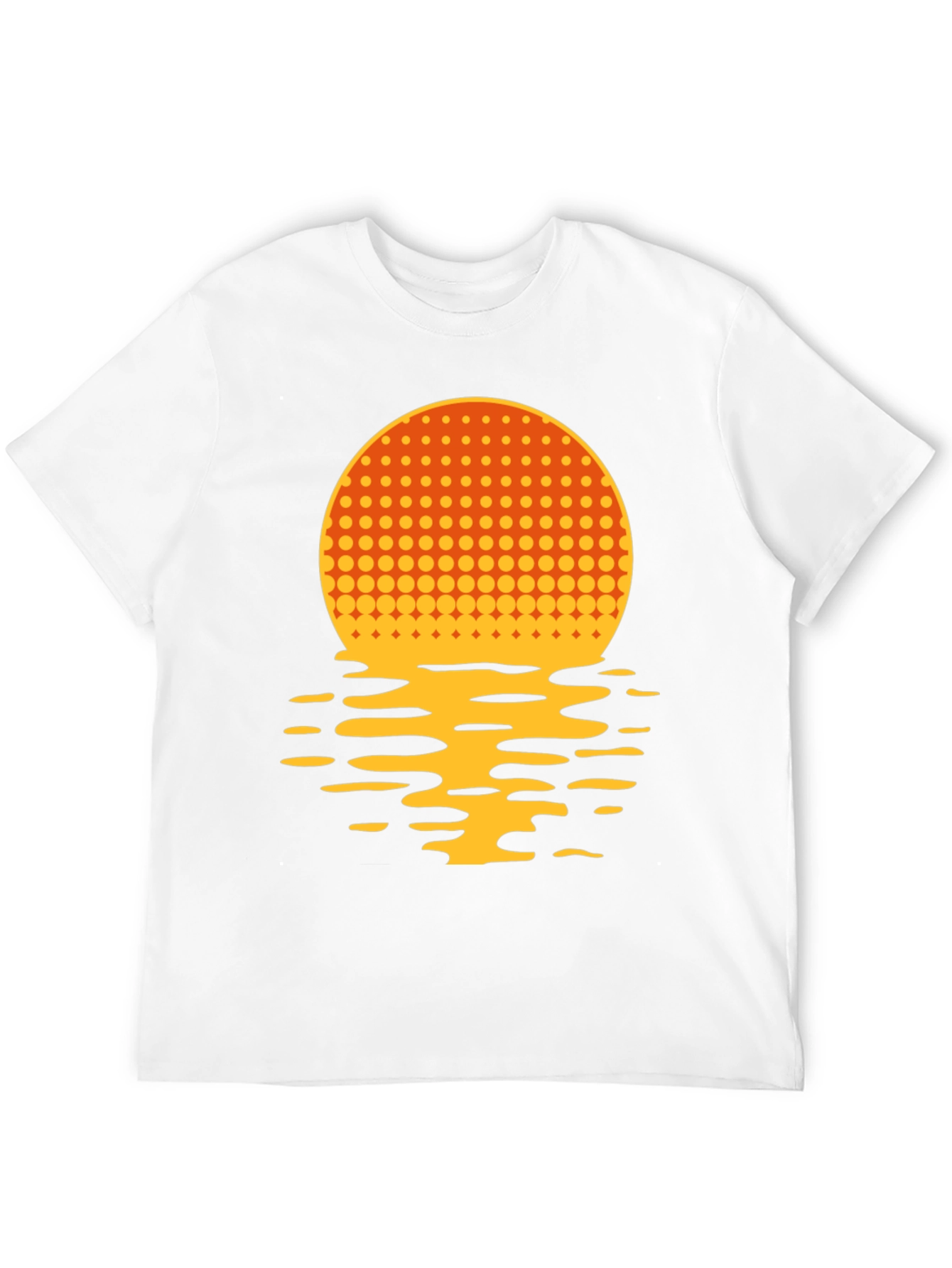 Black Sunset Reflection Graphic T-Shirt view 12