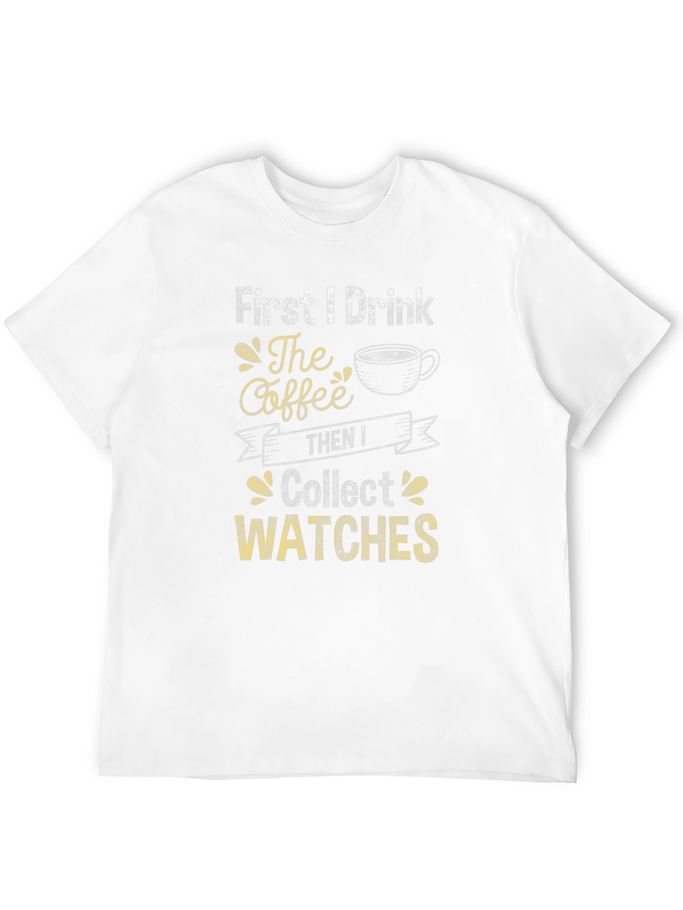 Black Coffee Then Watches Graphic T-Shirt view 12