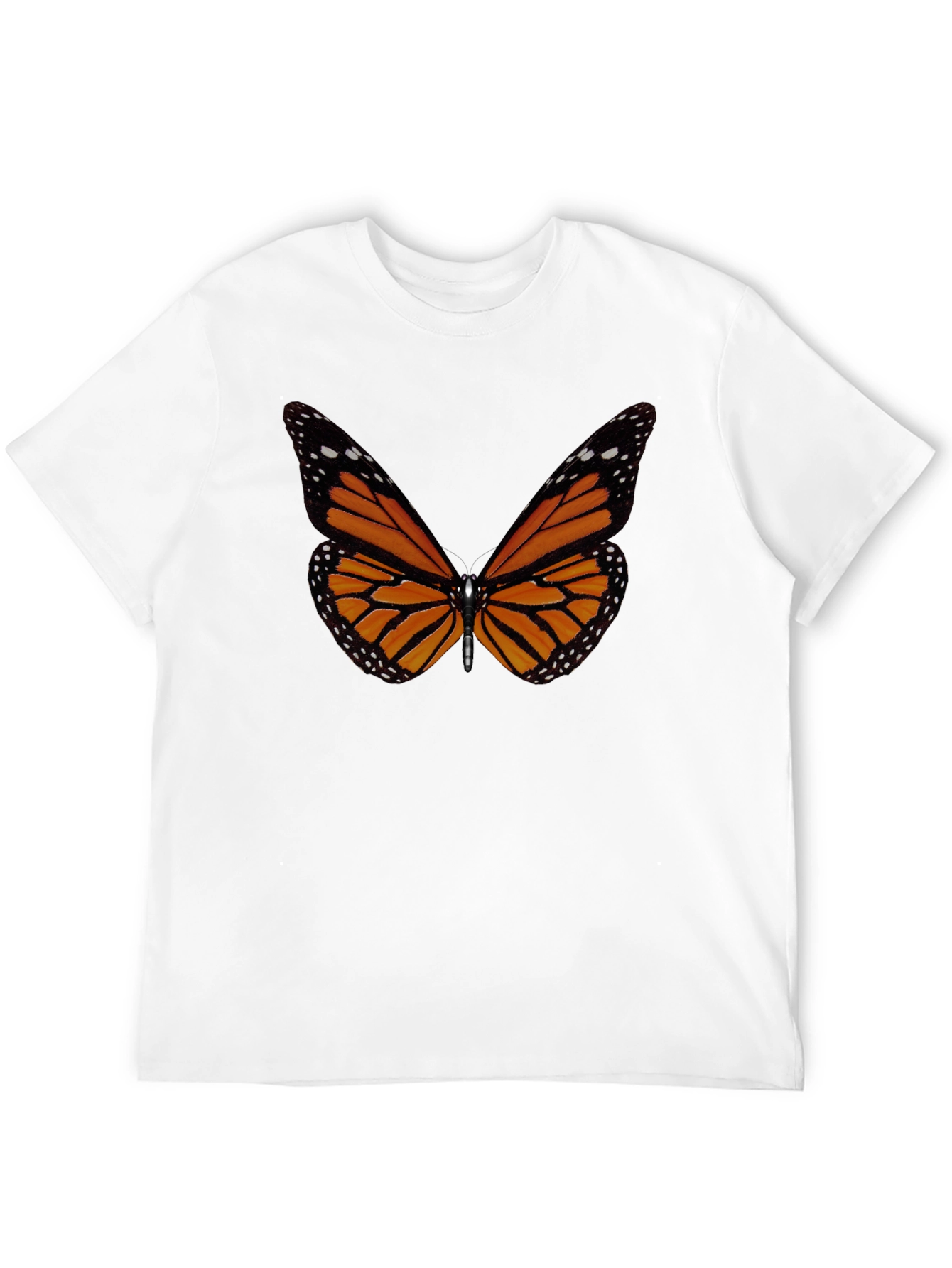 Black Monarch Butterfly Graphic Tee - Stylish Men's T-Shirt view 12