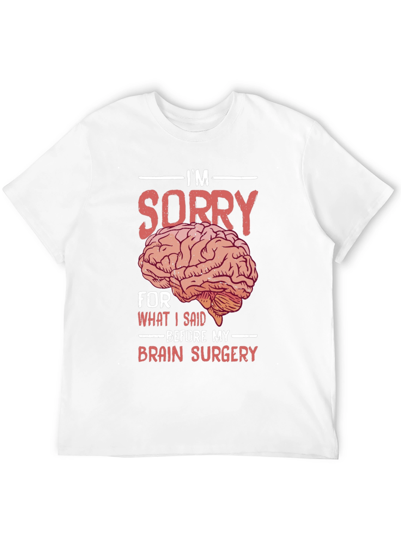 Black Funny "Brain Surgery" Graphic T-Shirt view 12