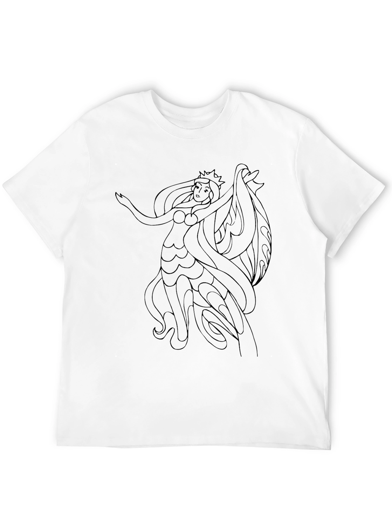 Black Black T-Shirt with Siren Graphic Tee view 12