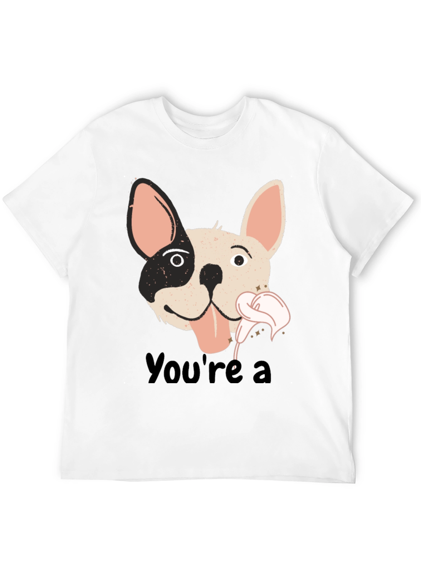 Black You're a Dog T-Shirt - Black Cotton Blend view 12