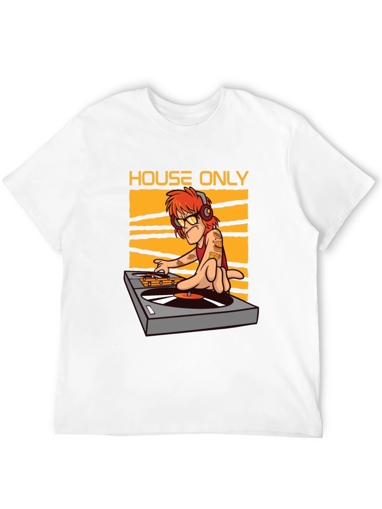 Black House Music DJ Graphic T-Shirt view 12