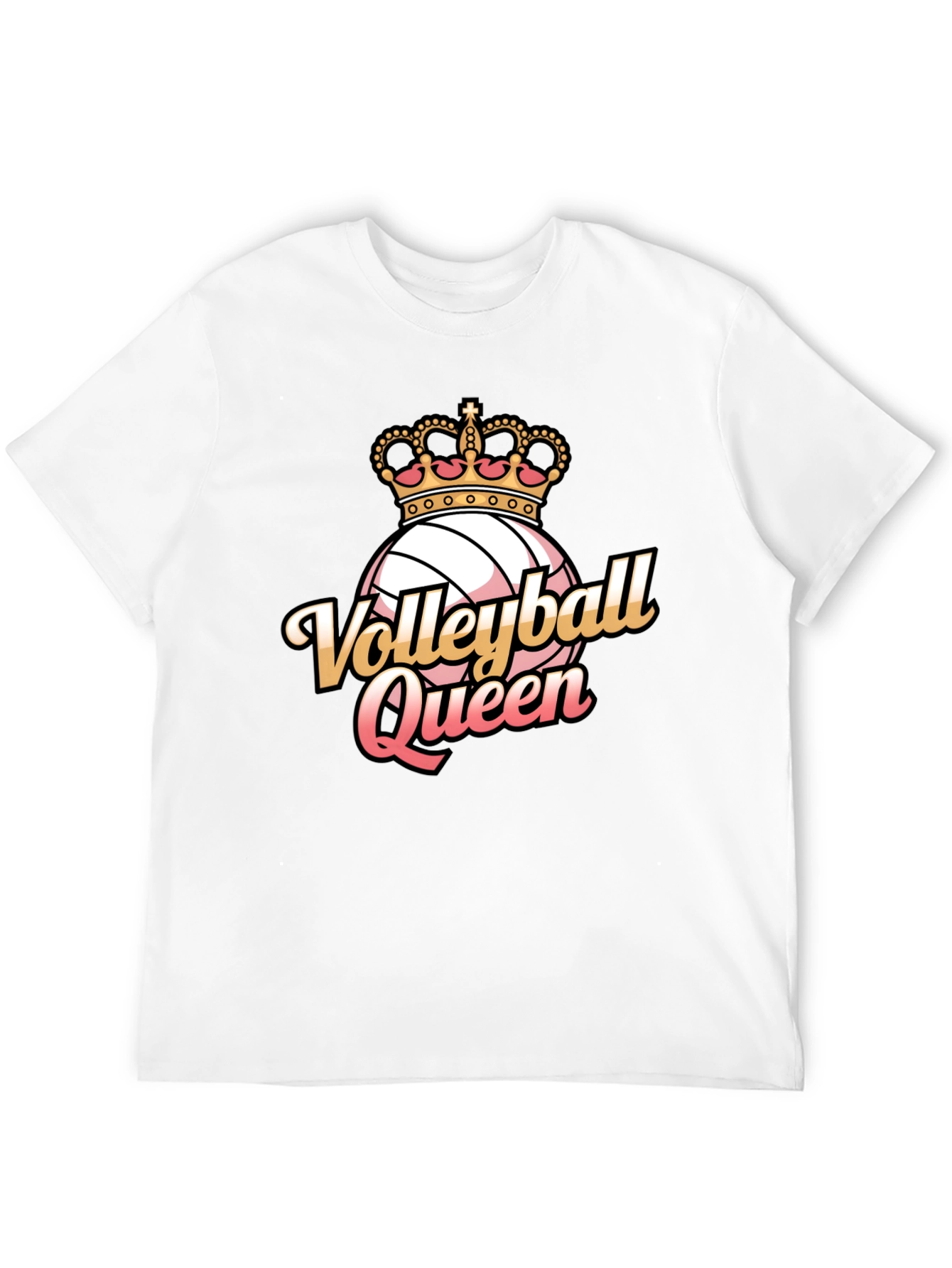 Black Volleyball Queen Graphic Tee view 12
