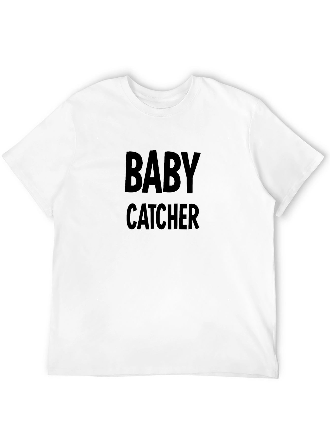 Black Baby Catcher Black T-Shirt Funny Graphic Tee view 12