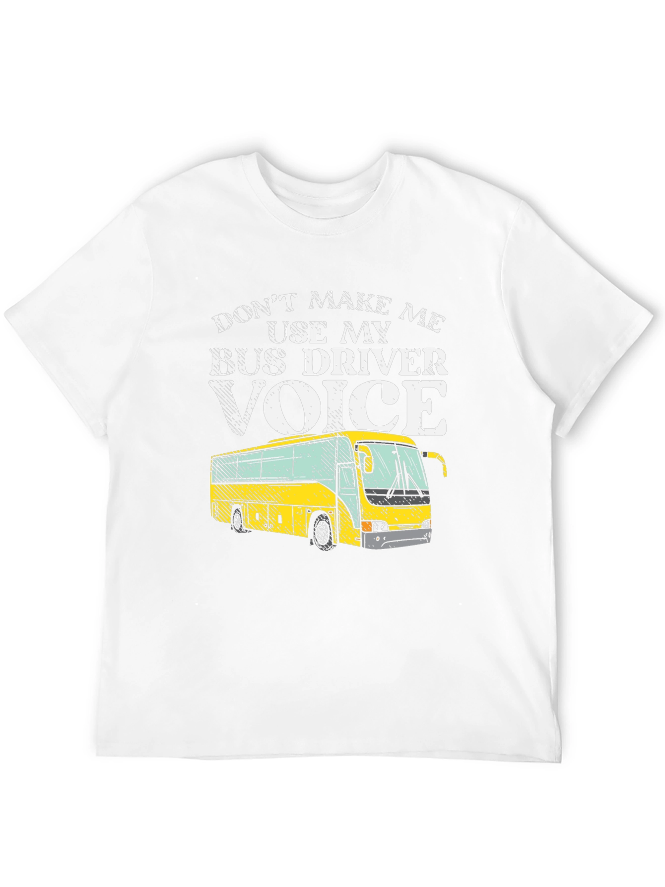 Black Bus Driver Voice T-Shirt - Funny Graphic Tee view 12