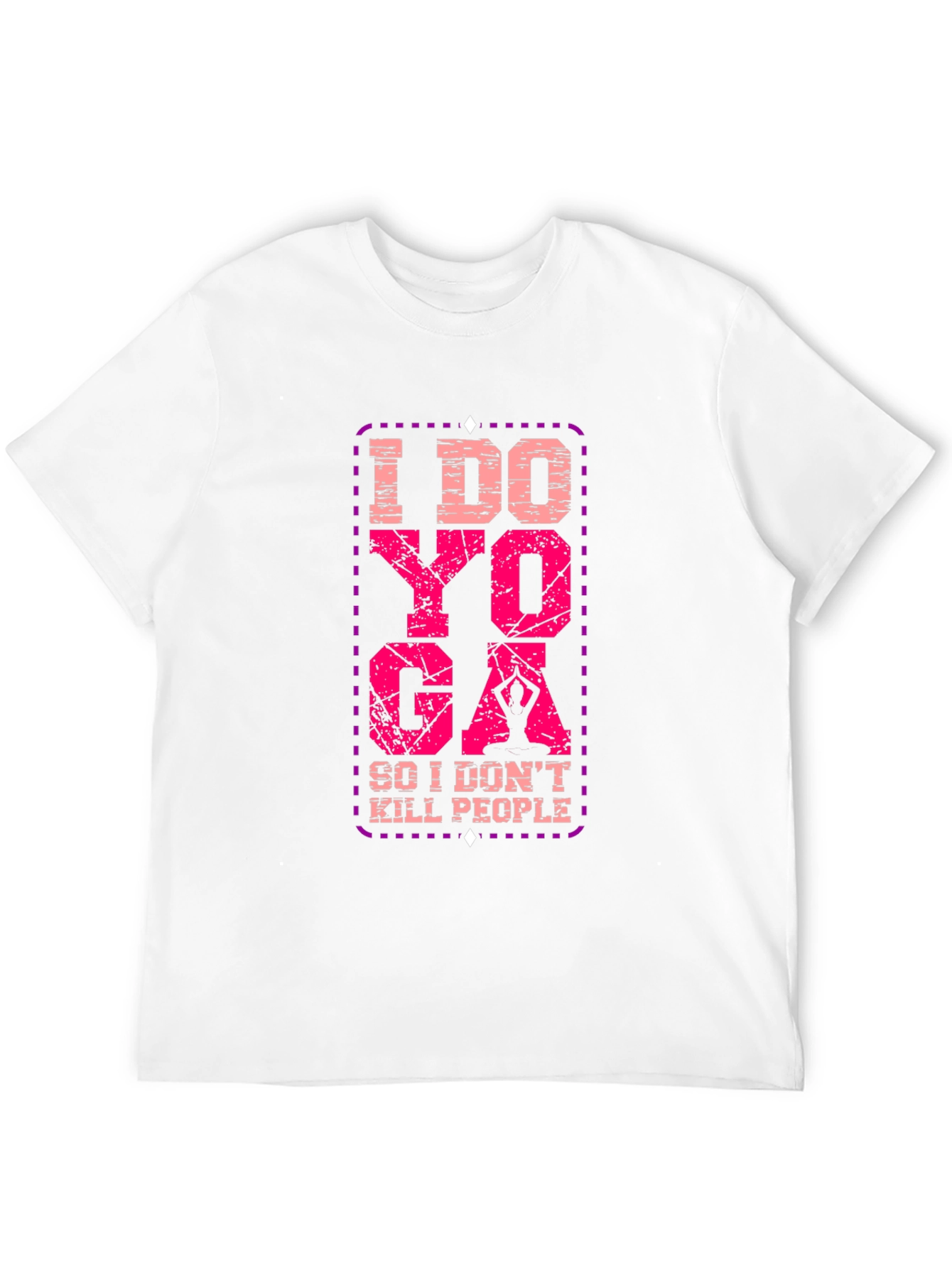 Black I Do Yoga So I Don't Kill People T-Shirt view 12
