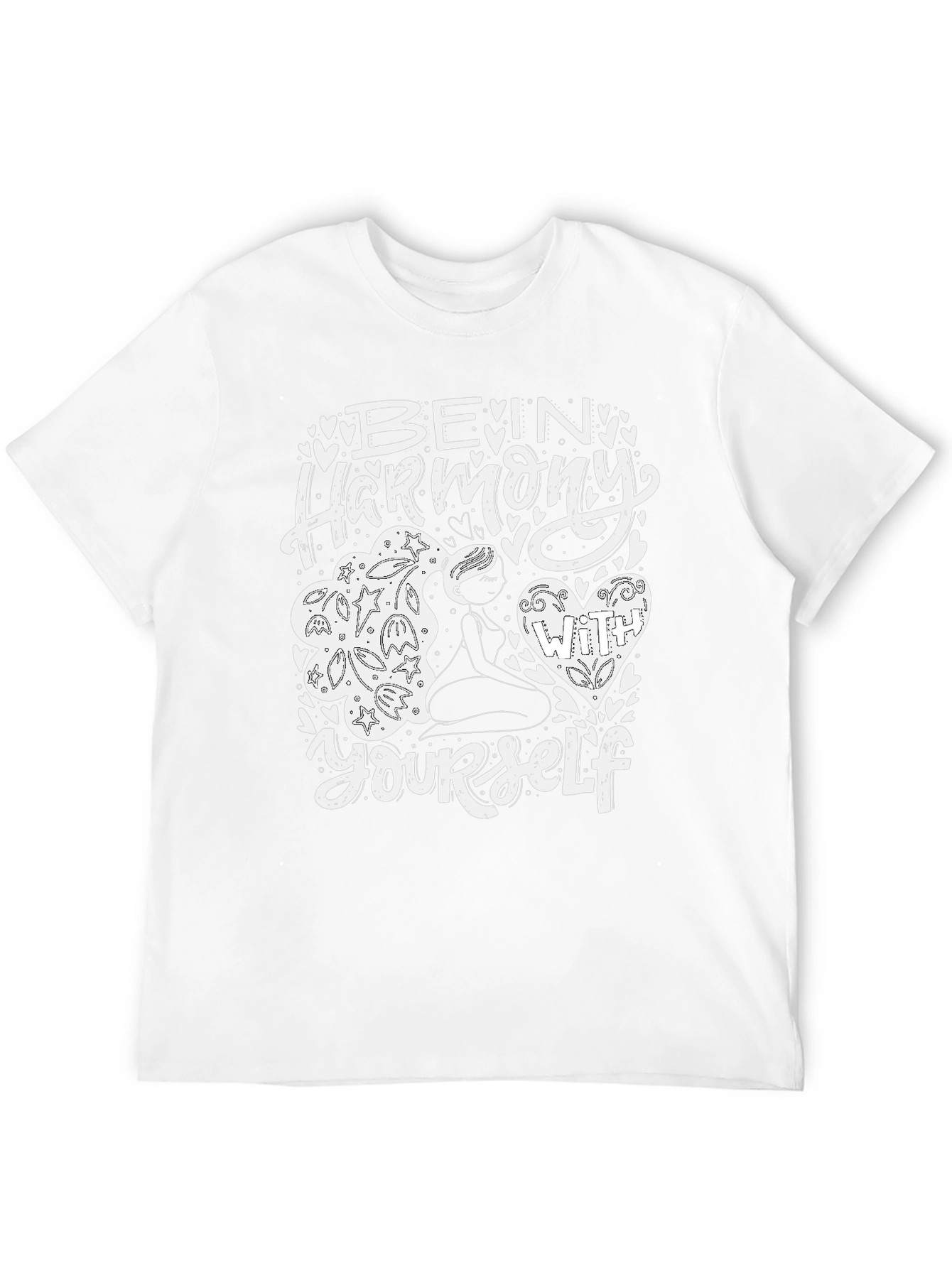 Black Harmony T-Shirt: Be In Harmony With Yourself view 12