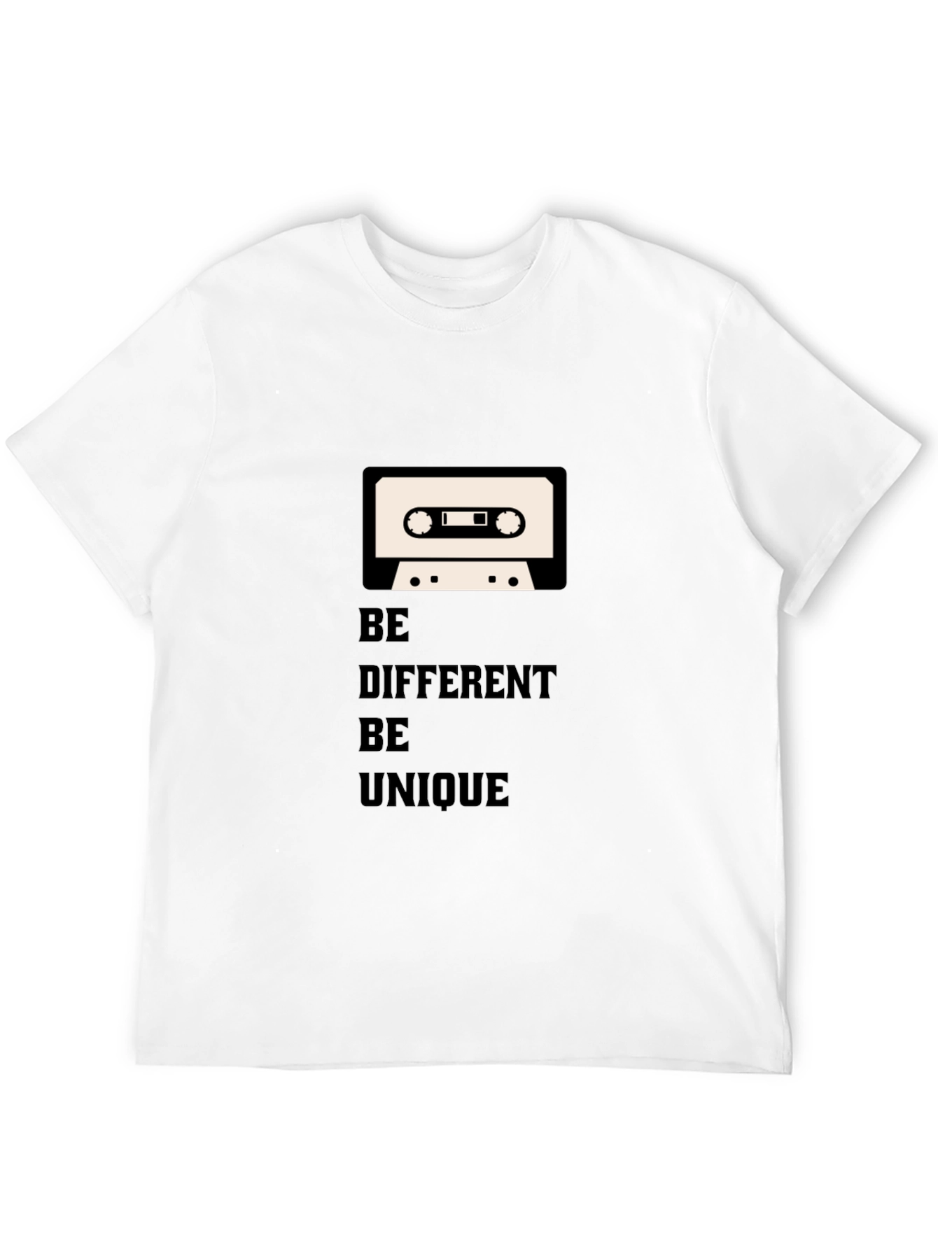 Black Be Different Graphic T-Shirt view 12
