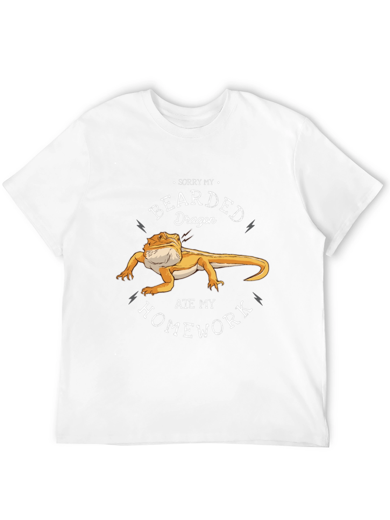 Black Bearded Dragon Ate My Homework T-Shirt view 12