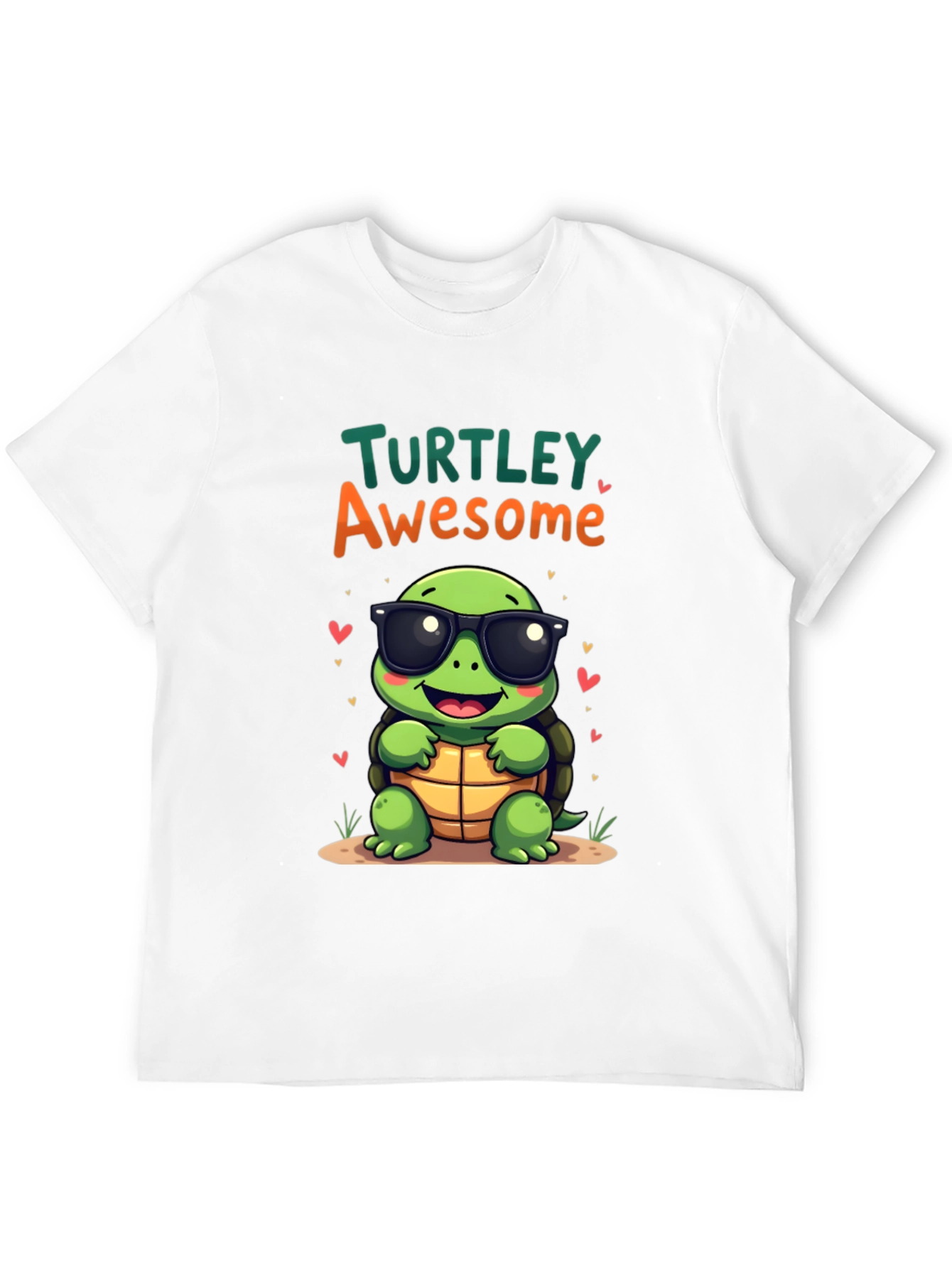 Black Turtley Awesome Graphic Tee - Cute Cartoon Turtle T-Shirt view 12