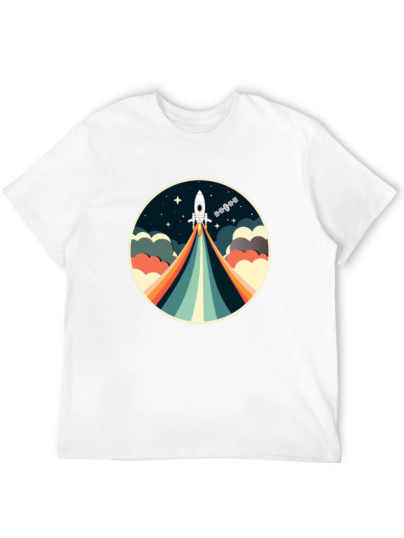 Black Retro Rocket T-Shirt - Space Adventure view 12