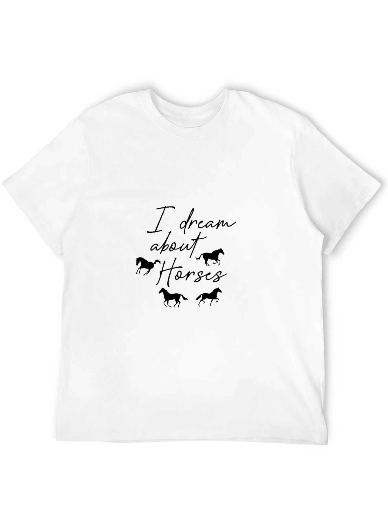 Black I Dream About Horses Graphic Tee view 12