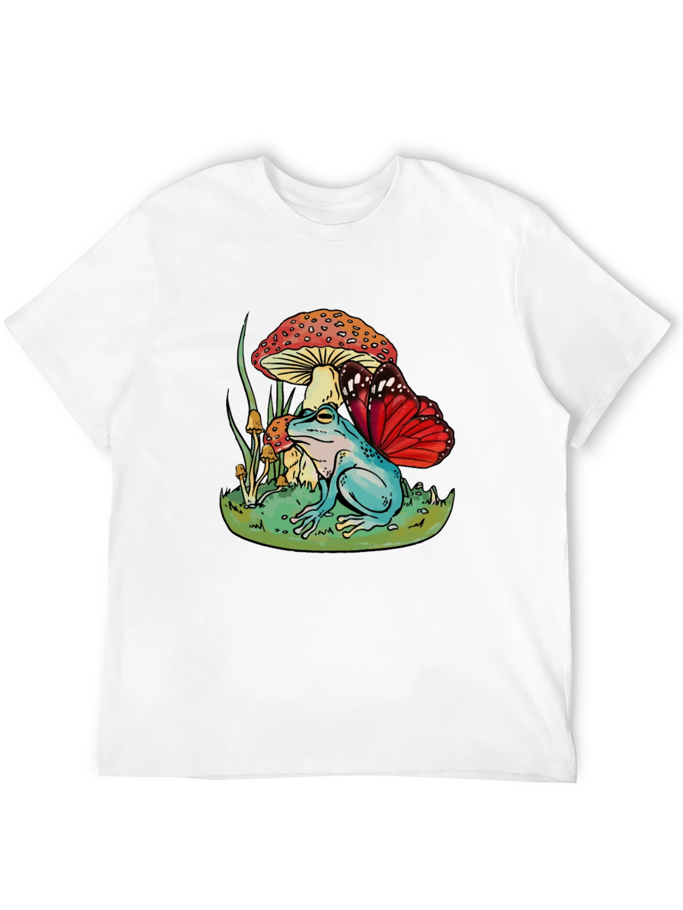 Black Frog & Mushroom Graphic Tee view 12